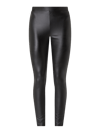Vero Moda - Leggings in leerlook met fleecevoering in zwart
