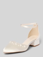 Scarpe Da Sposa Rainbow Club Debora In Raso Avorio – Tacco Comodo 6,5 Cm