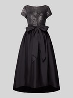 kakoとなります SUKIENKA MIDI STRETCH Z KOKARDĄ - Czarno-biały | ZARA Polska