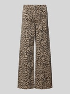 Only Madison High Waist Wide Animal Broek Dames