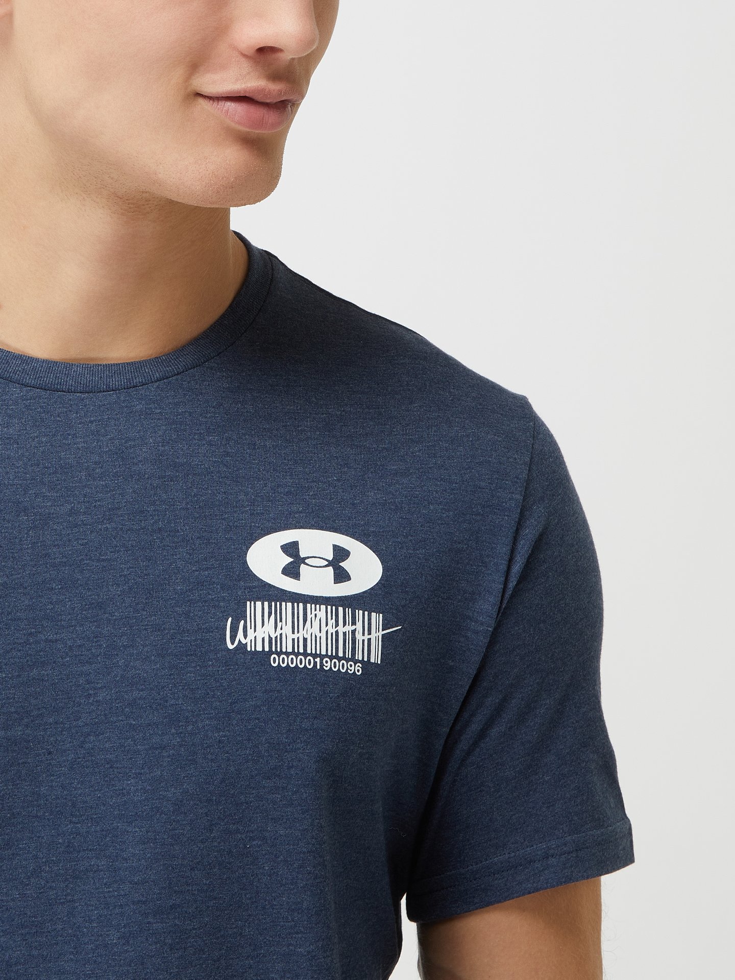 Under armour t shirt mit logo bleu online kaufen