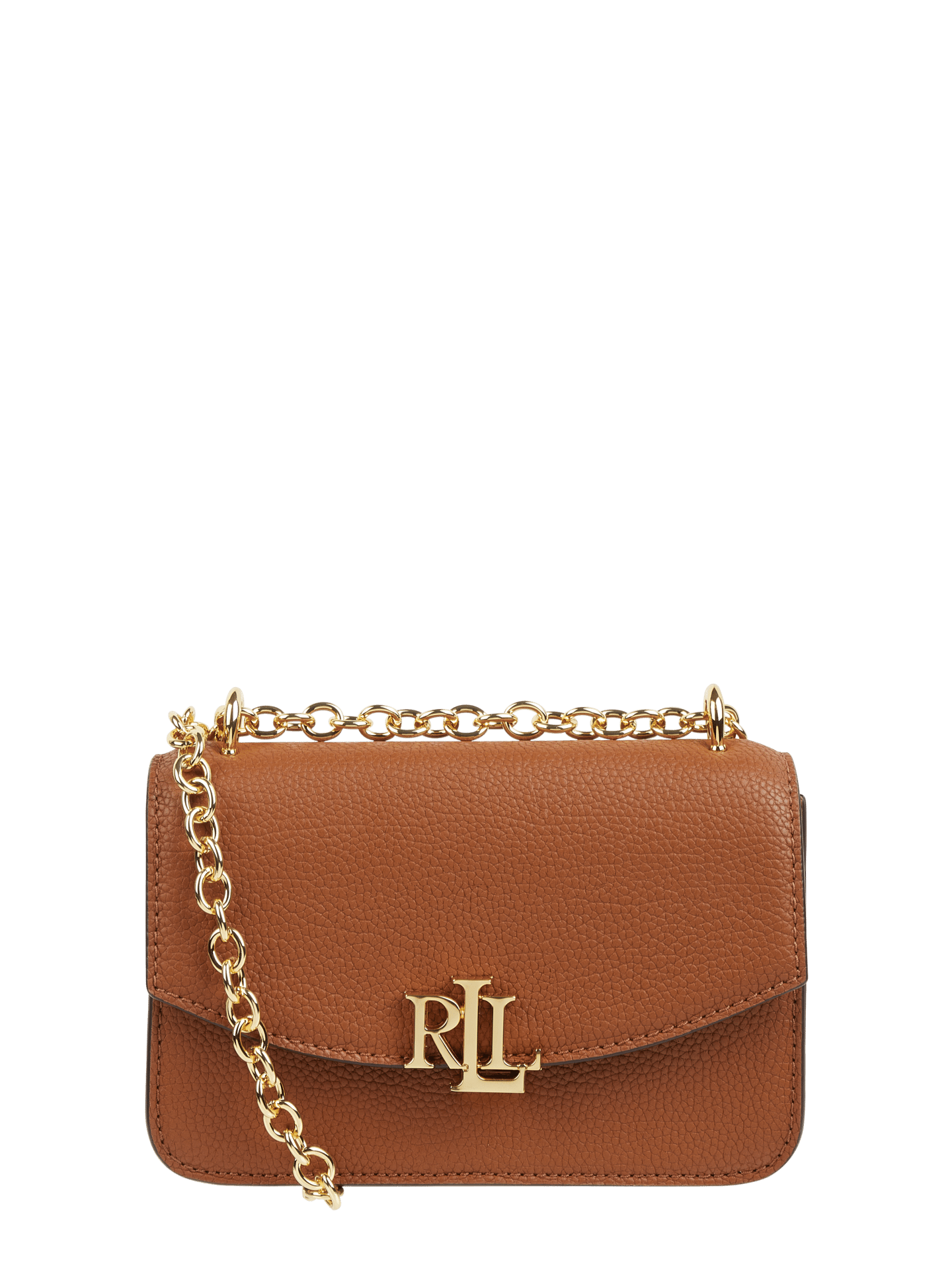 Lauren Ralph Lauren Crossbody Bag aus Leder Modell 'Elmswood' (cognac