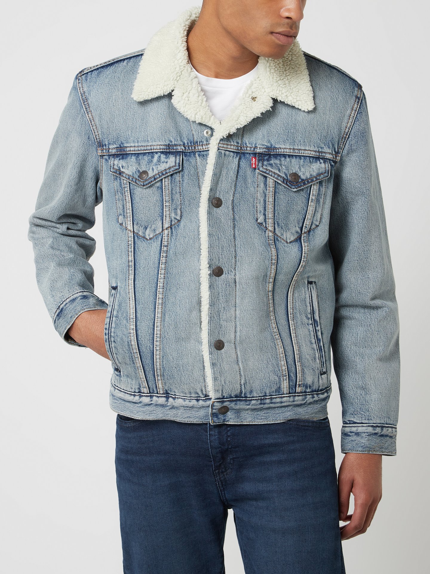 Levi's® Bleached Sherpa Trucker Jacket (jeans) online kaufen