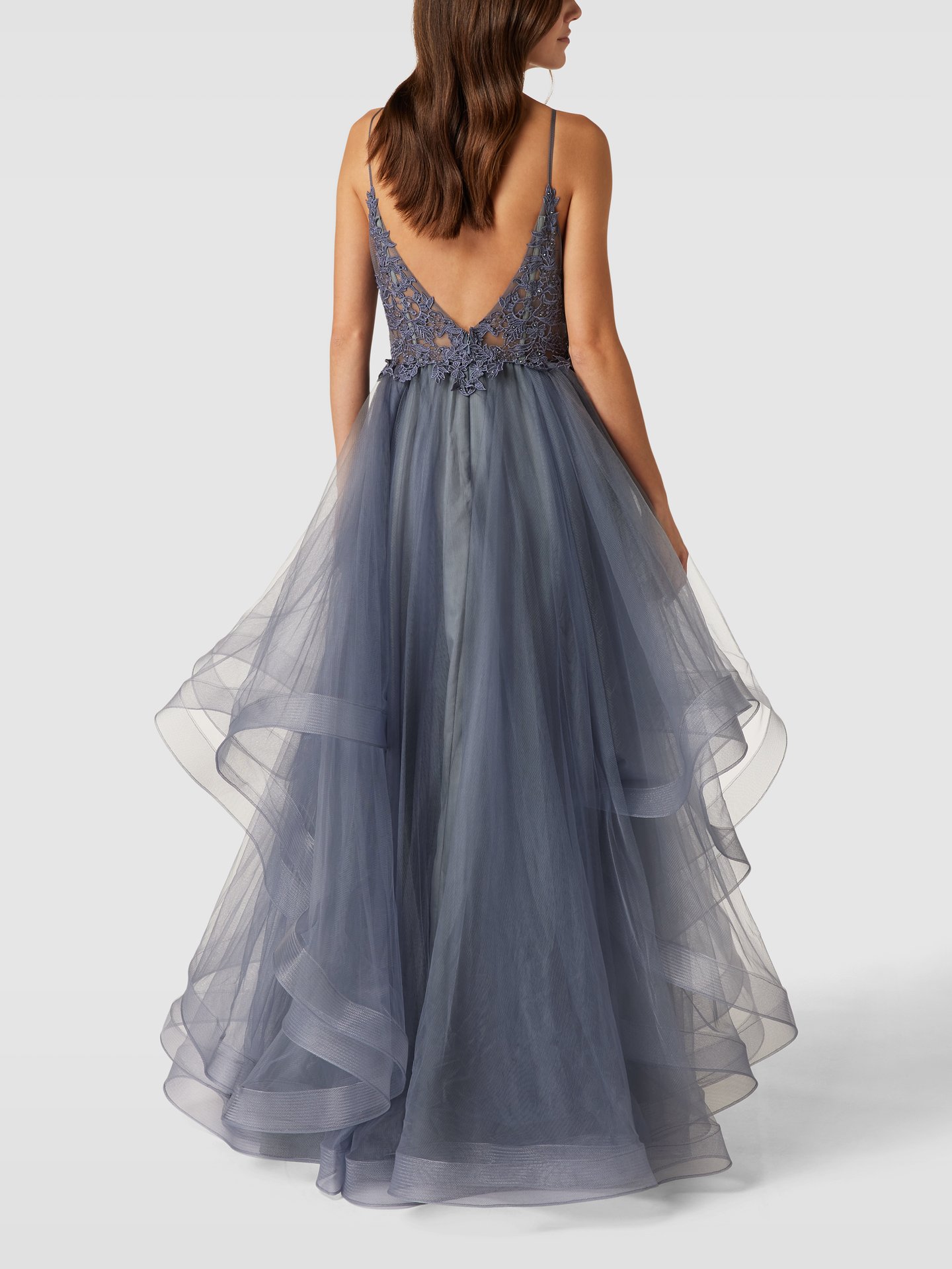 Mascara Abendkleid Mit Floralen Stickereien