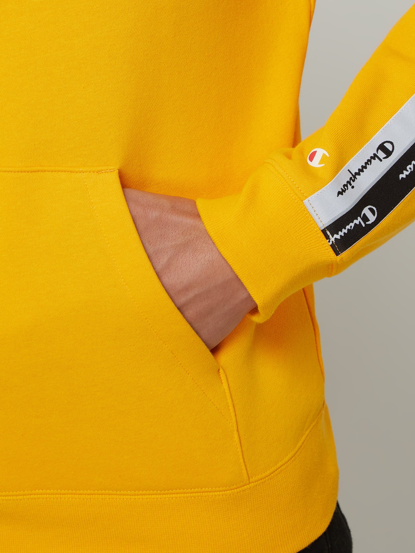 Overname Universiteit Gewend CHAMPION Comfort fit hoodie met logostrepen in lichtgeel online kopen | P&C