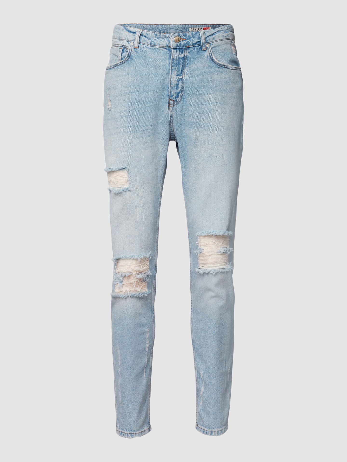 Bewijzen Rechtdoor hel REVIEW Jeans in destroyed-look in lichtblauw online kopen | P&C
