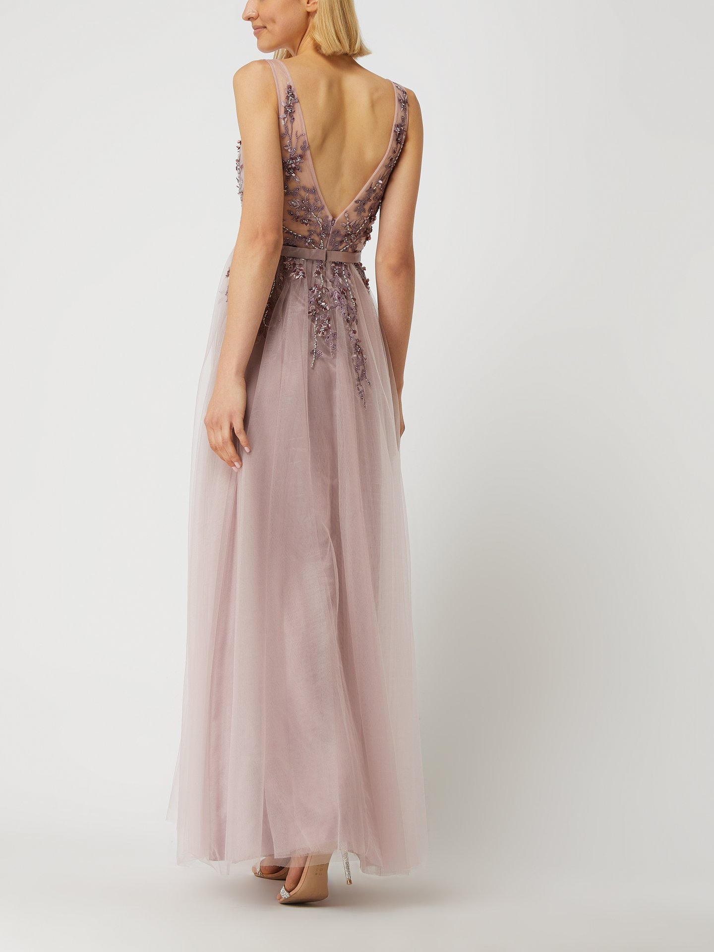 Abendkleid Mit Tll Lang