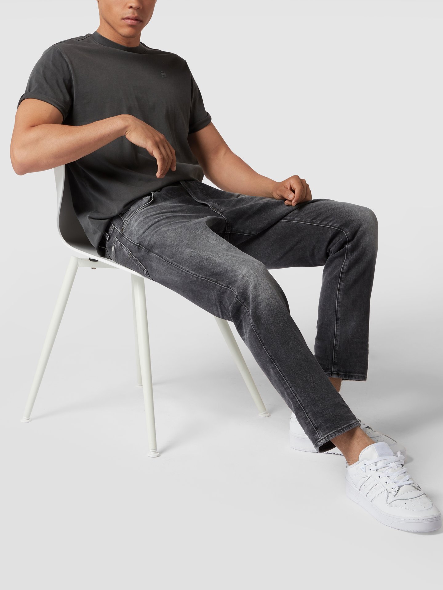 GStar Raw Straight Fit Jeans mit StretchAnteil (anthrazit) online kaufen