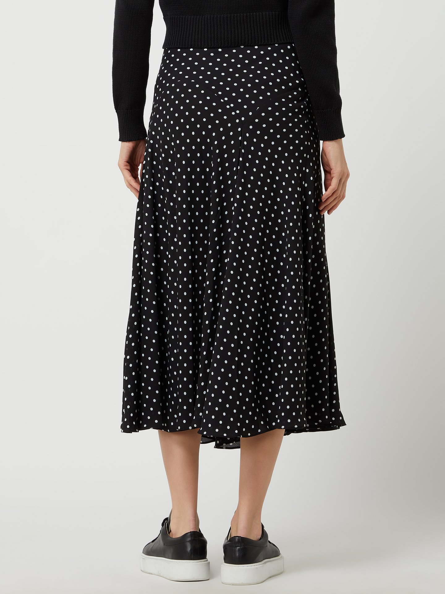 Lauren Ralph Lauren Rock aus Krepp mit Polka Dots (schwarz) online kaufen