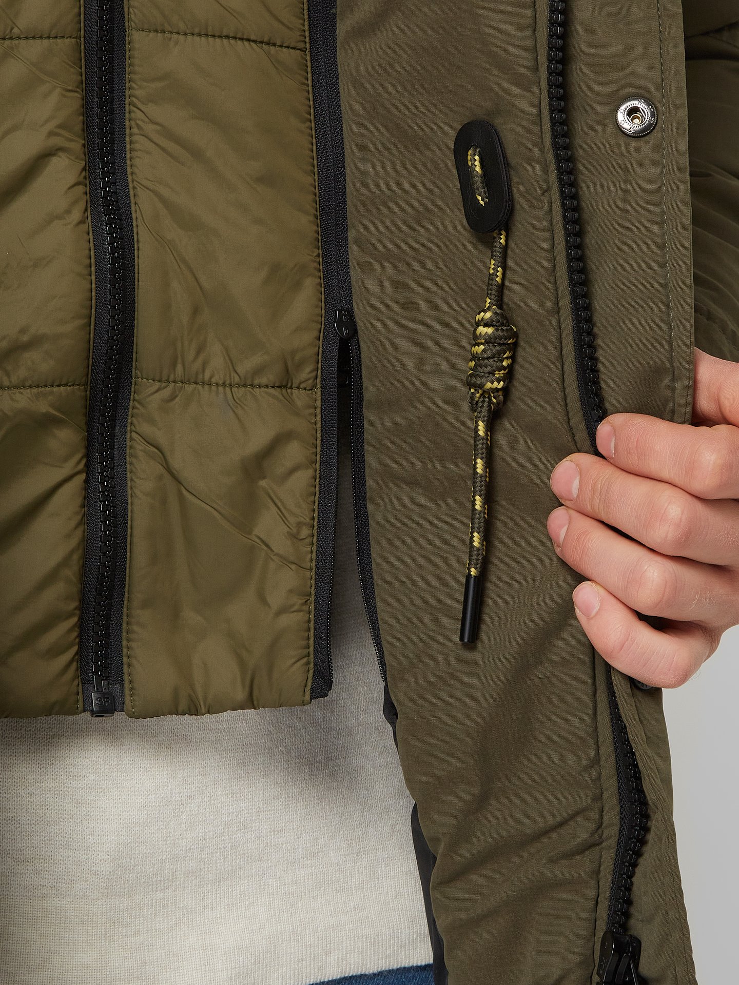 Garcia Parka mit Baumwoll-Anteil  Olivgrün 5