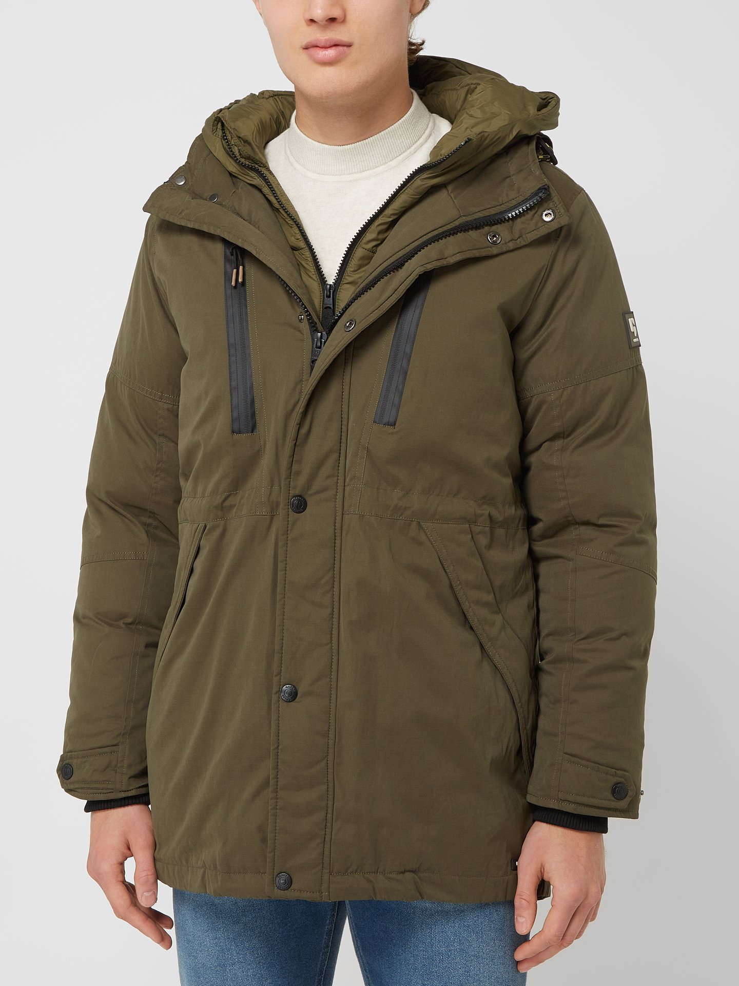 Garcia Parka mit Baumwoll-Anteil  Olivgrün 4