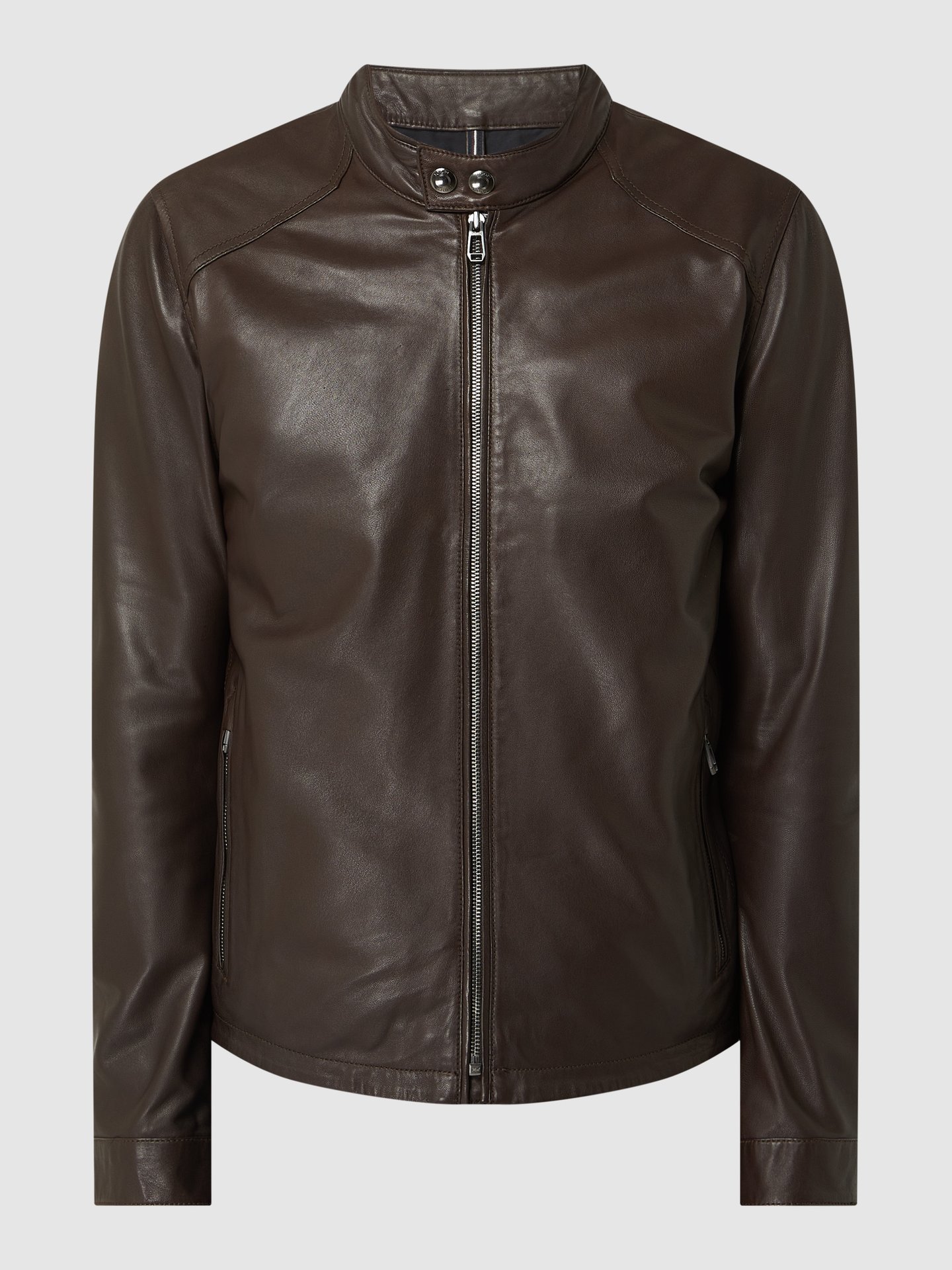 JOOP! Collection Lederjacke im Biker-Look Modell 'Benjy' (dunkelbraun ...