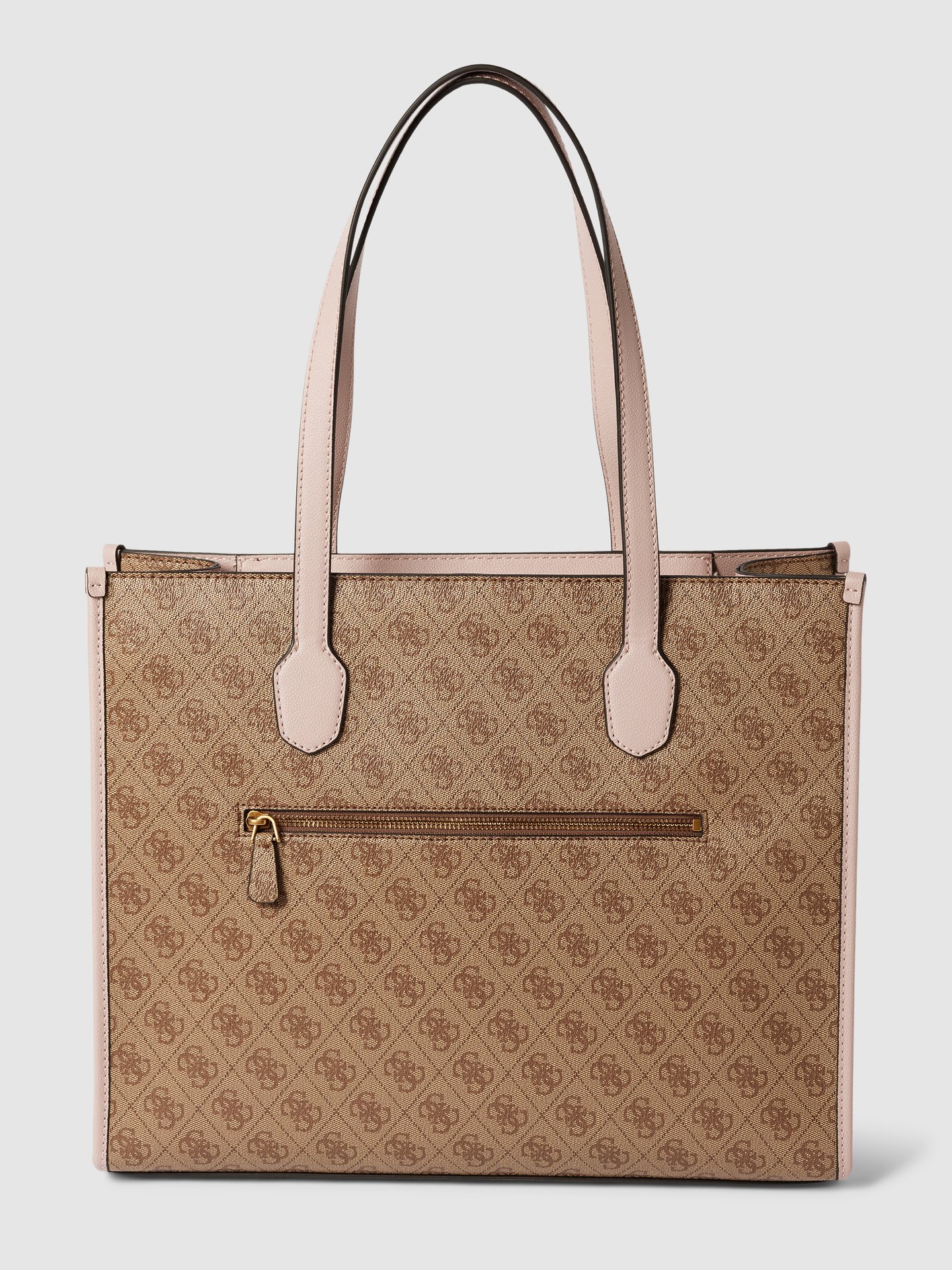 Guess Tote Bag mit Allover-Logo Rosé 5