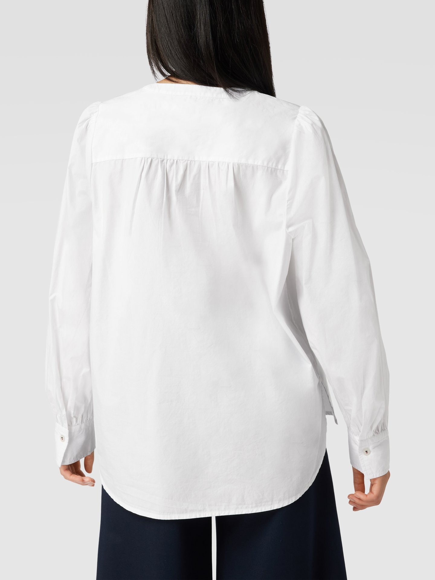 Tommy Hilfiger Blouse met opstaande kraag wit-lichtgrijs volledige print Mode Blouses Blouses met opstaande kraag Tommy Hilfiger Blouse met opstaande kraag wit-lichtgrijs volledige print Mode Blouses Blouses met opstaande kraag
