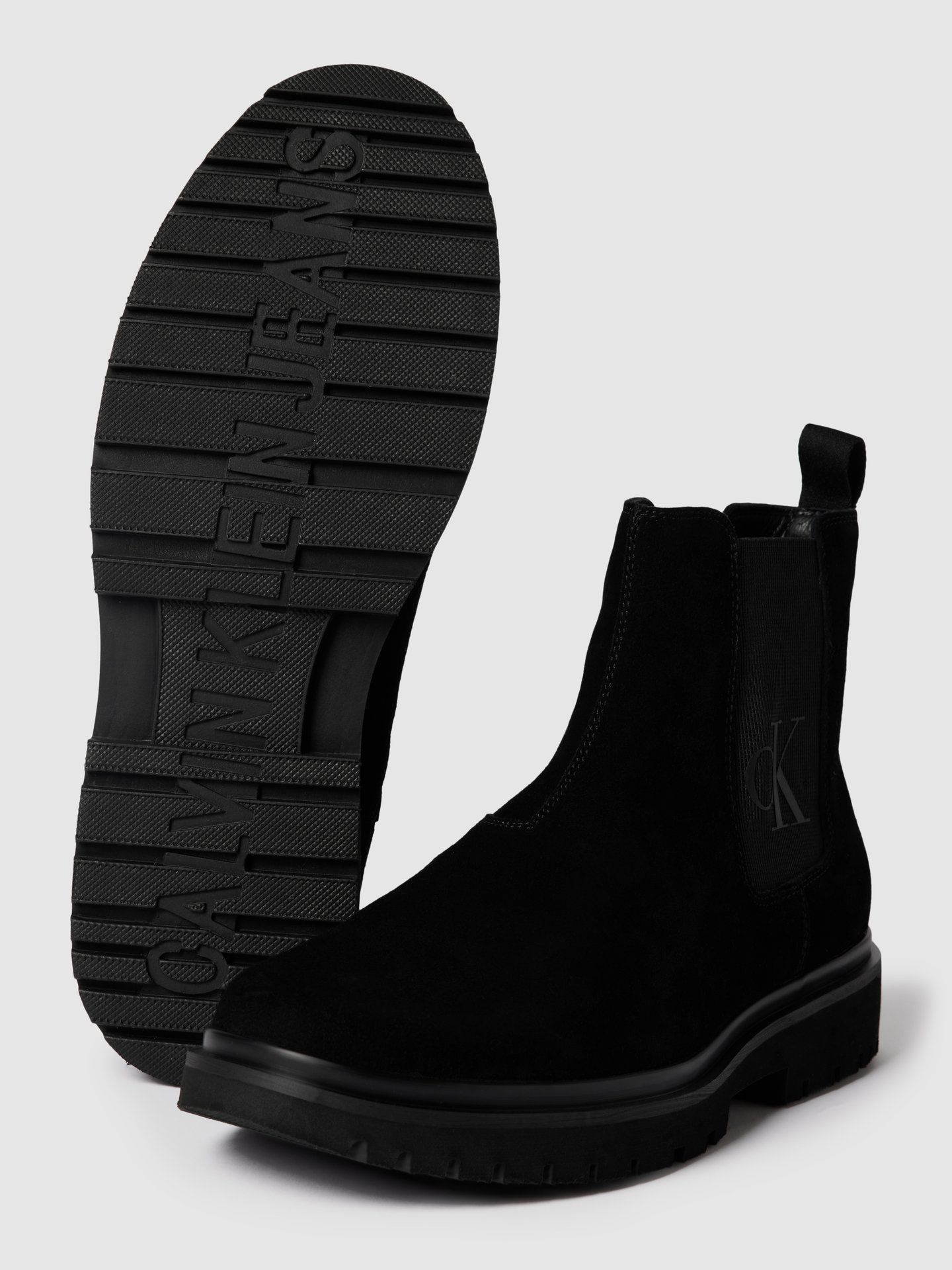 calvin klein lug mid lace up boot