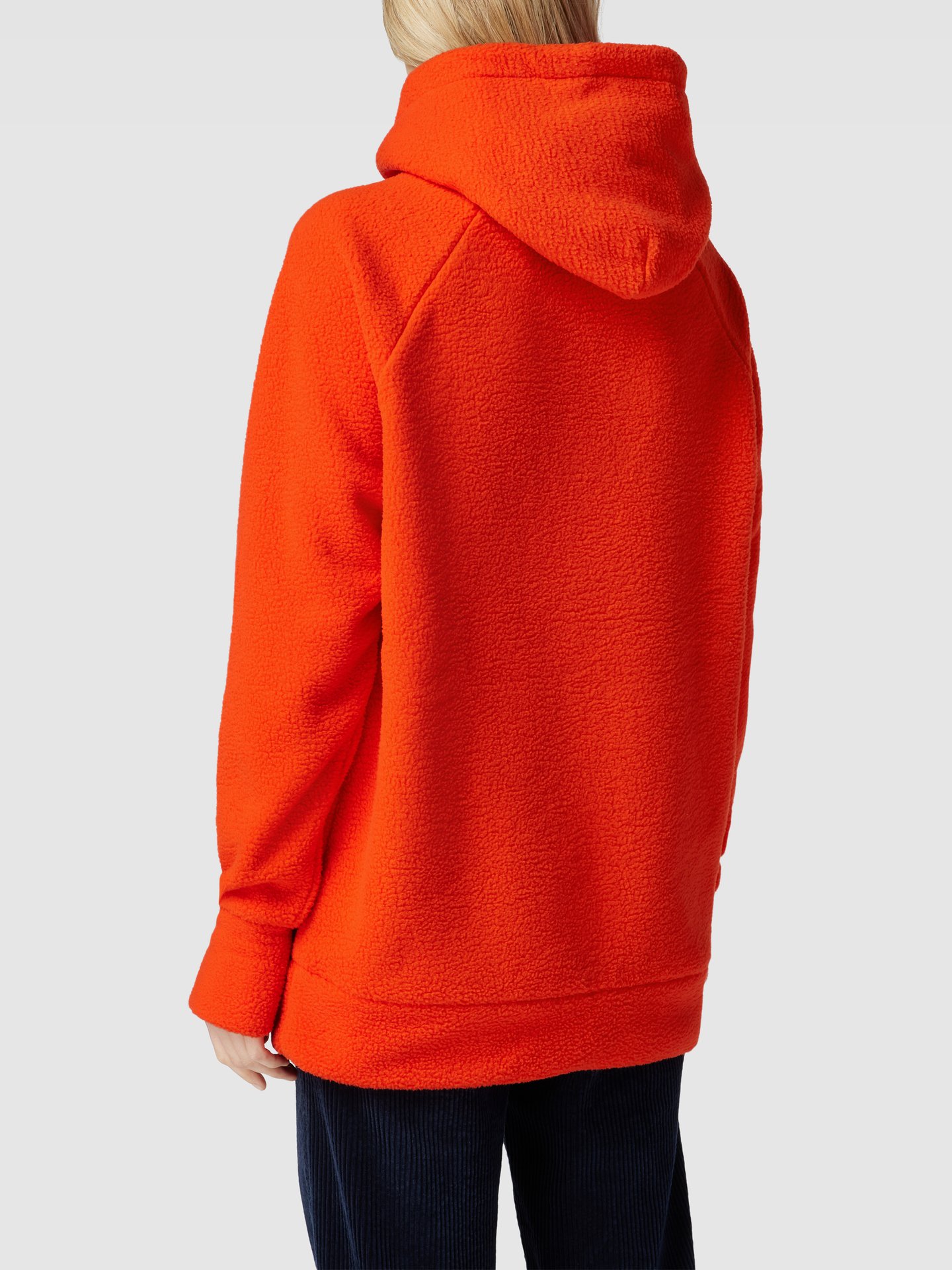 Jake*s Casual Hoodie mit Raglanärmeln Modell 'Teddy' Dunkel Orange 5