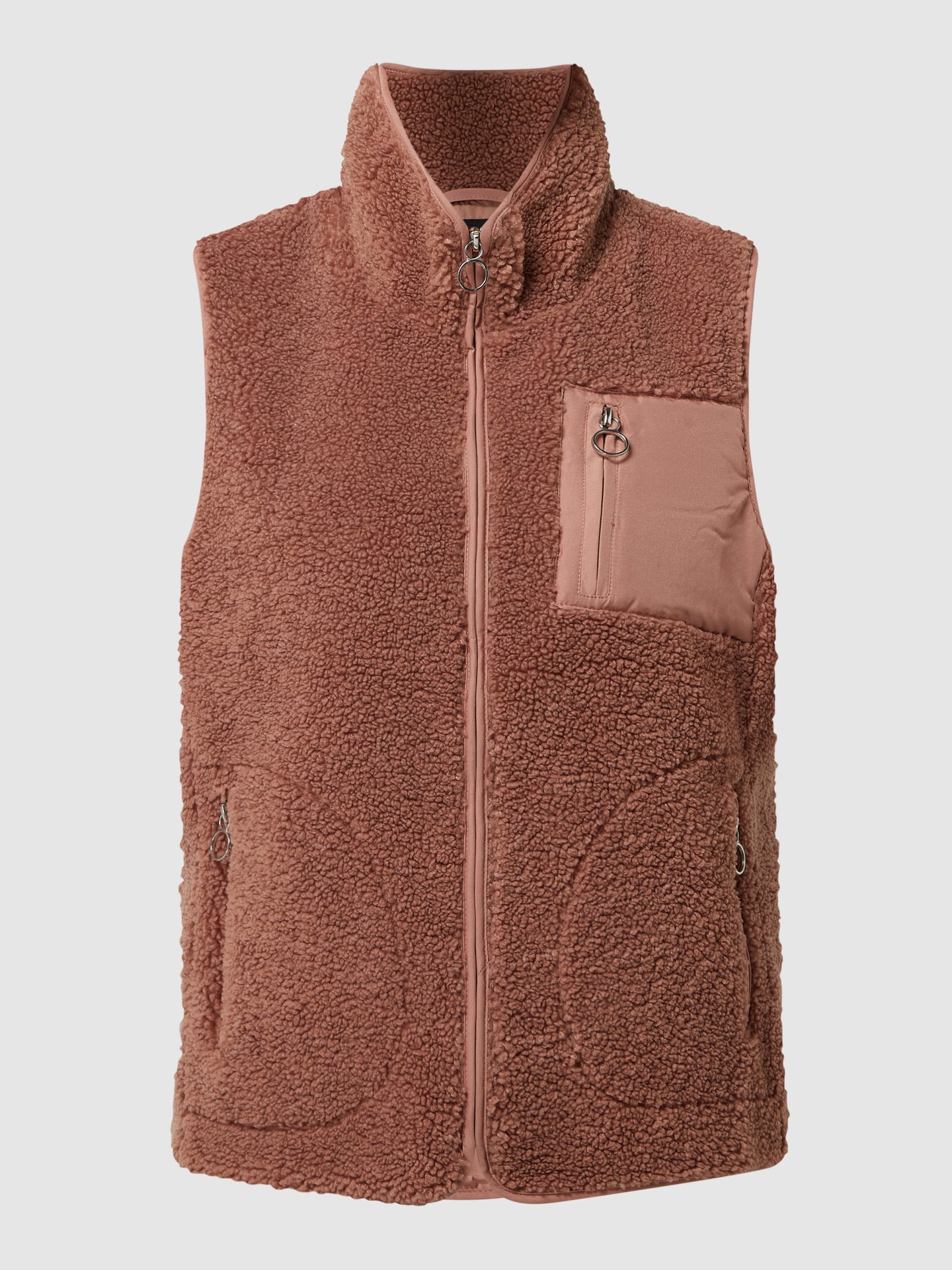 ONLY Teddyfell Weste ONLANYA - Kuschelige Gilet Ohne Ärmel | Damen Weste Aus Weichem Teddy-Stoff