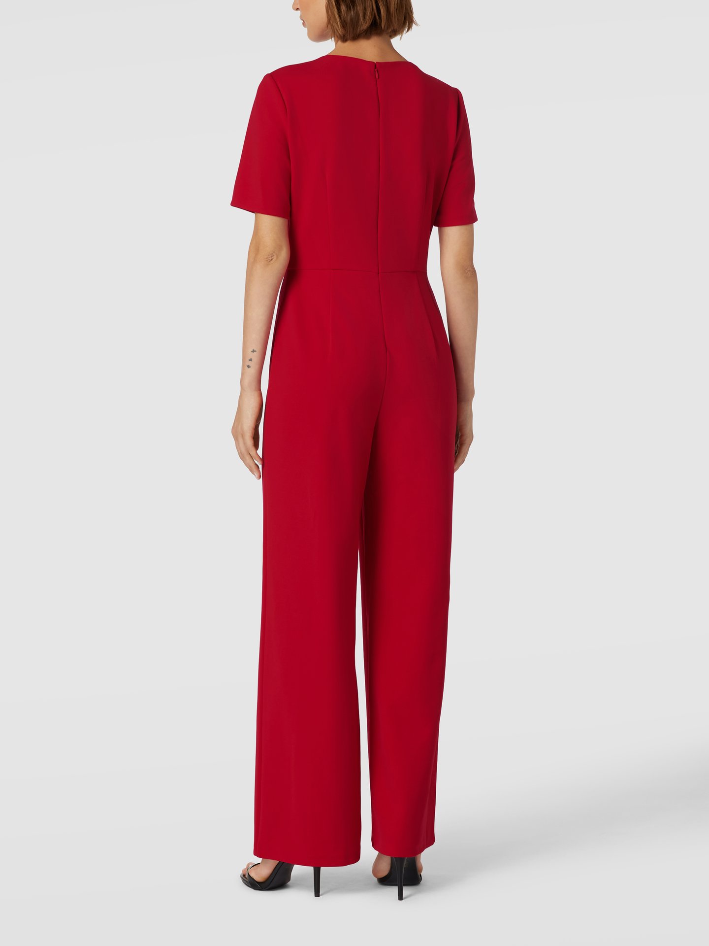 Adrianna papell jumpsuit in wickel optik rot online kaufen