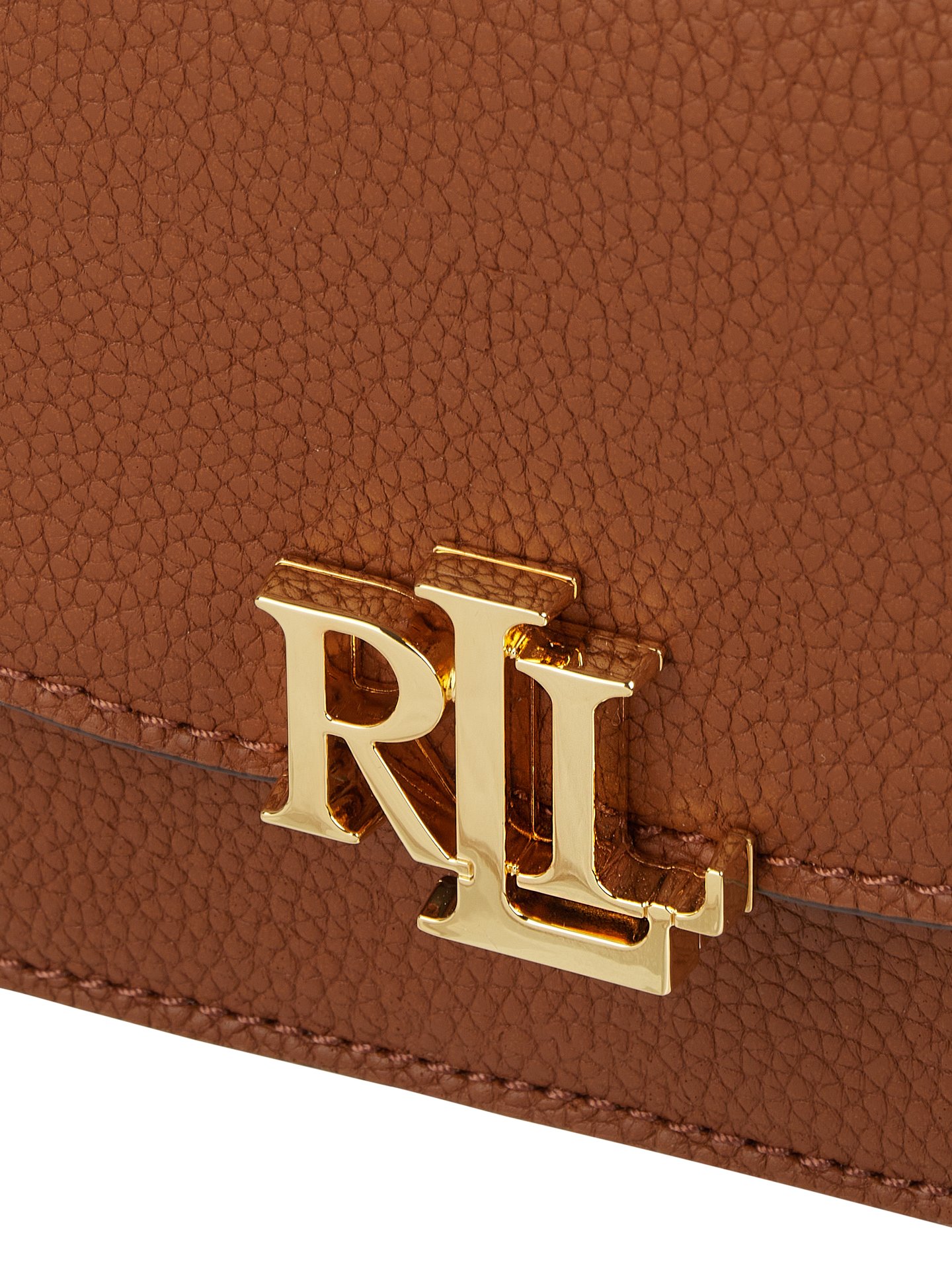 Lauren Ralph Lauren Crossbody Bag aus Leder Modell 'Elmswood' (cognac