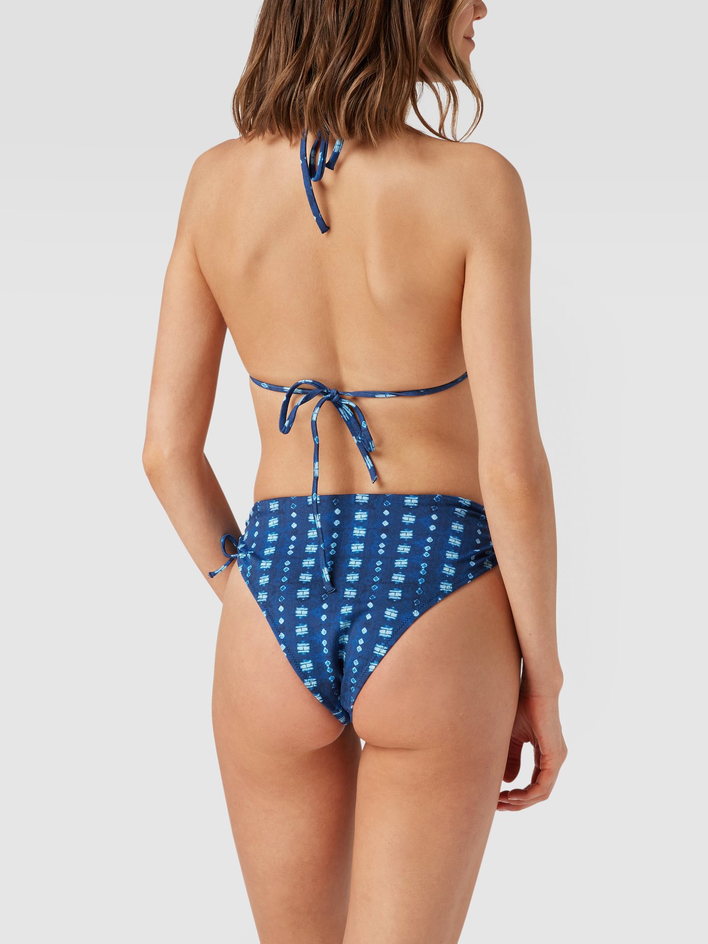 TOMMY HILFIGER Bikini-Oberteil mit Allover-Muster Blau meliert 4