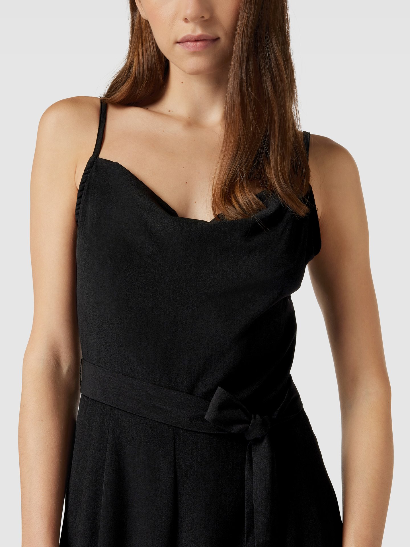 Vila Jumpsuit met verstelbare spaghettibandjes, model 'WATERY' in zwart