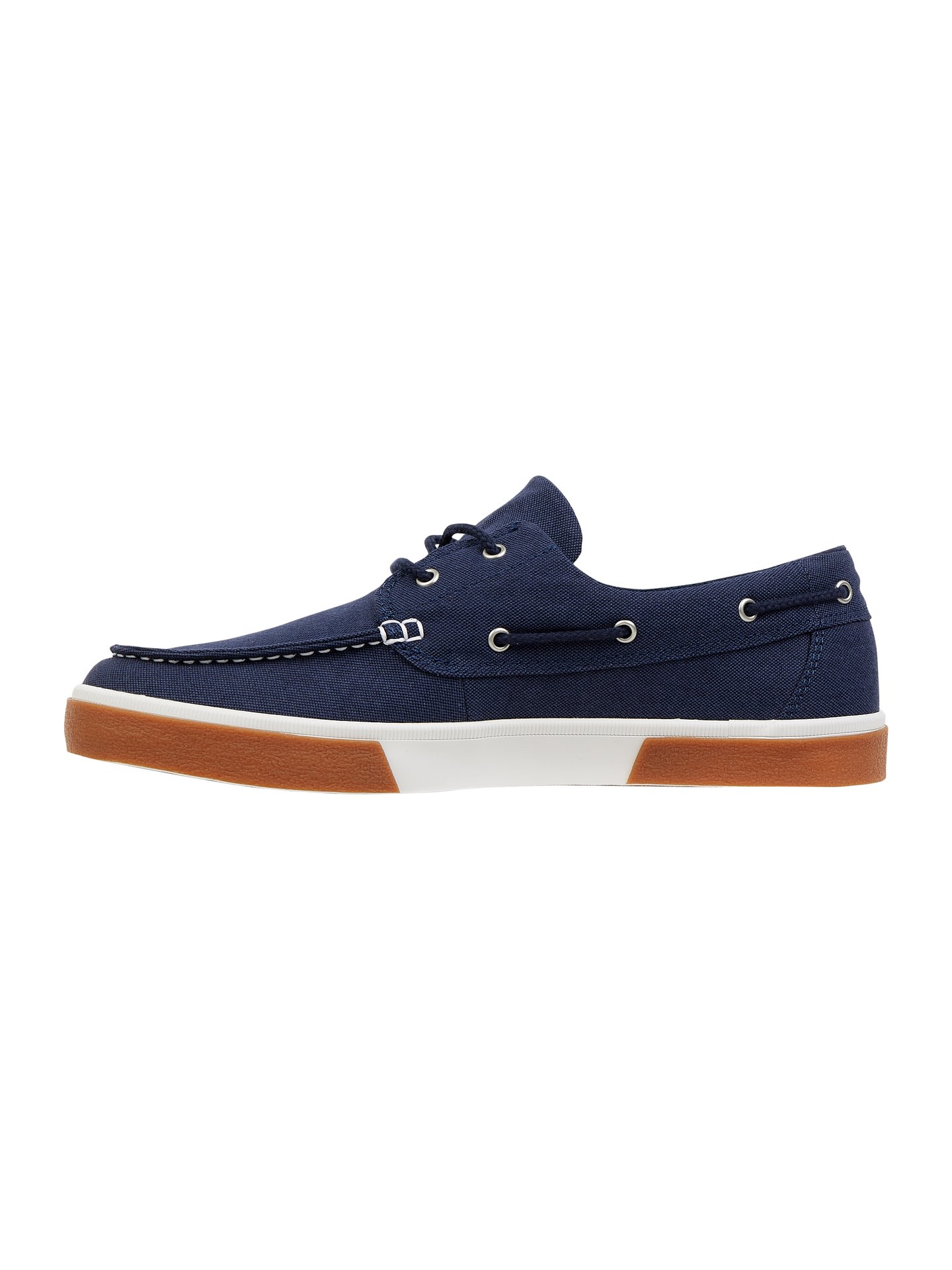 Timberland bootschoenen van canvas, model 'Union Wharf' in donkerblauw ...