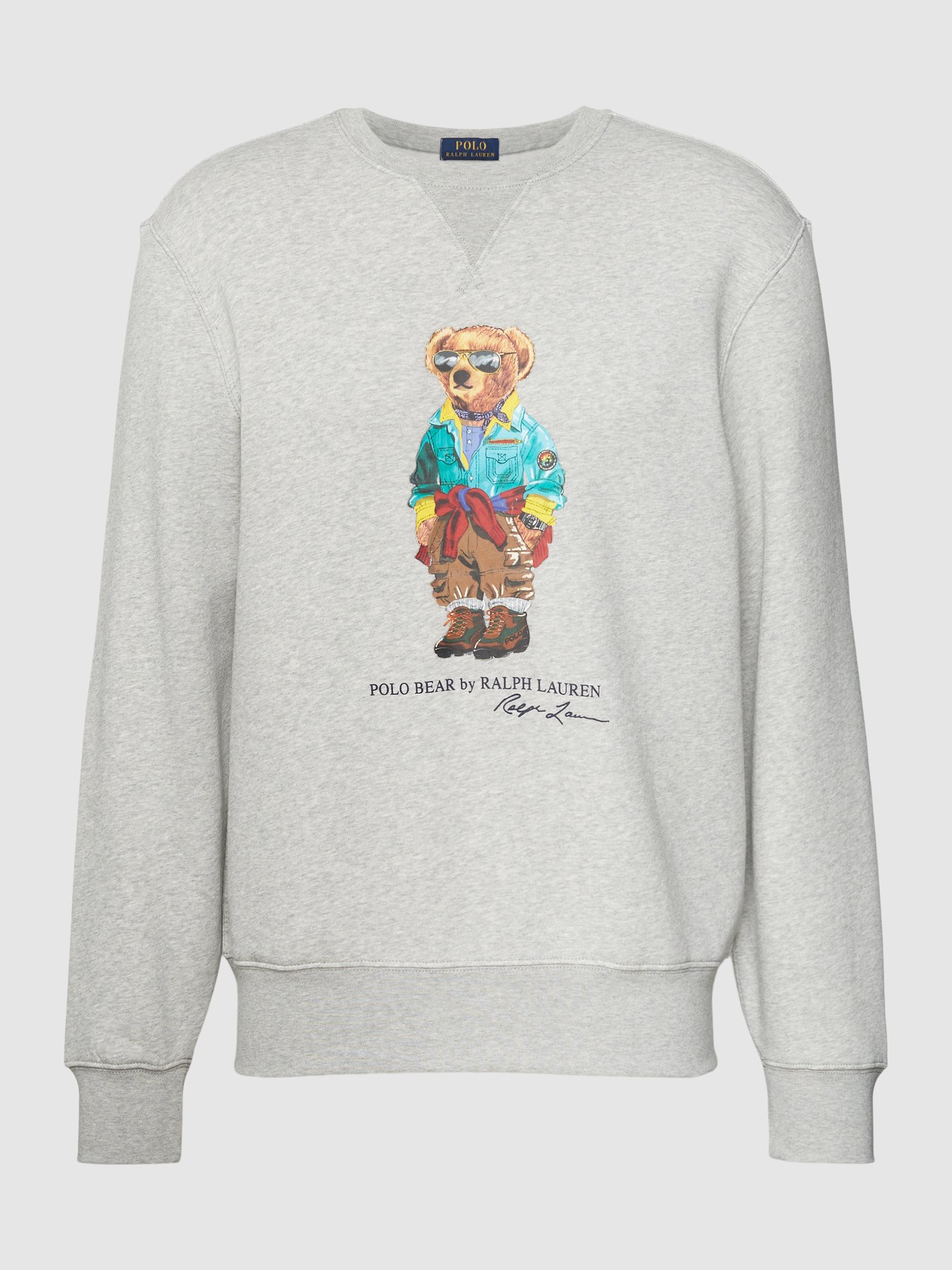 peek-cloppenburg.de | Sweatshirt mit Label-Print in hellgrau meliert
