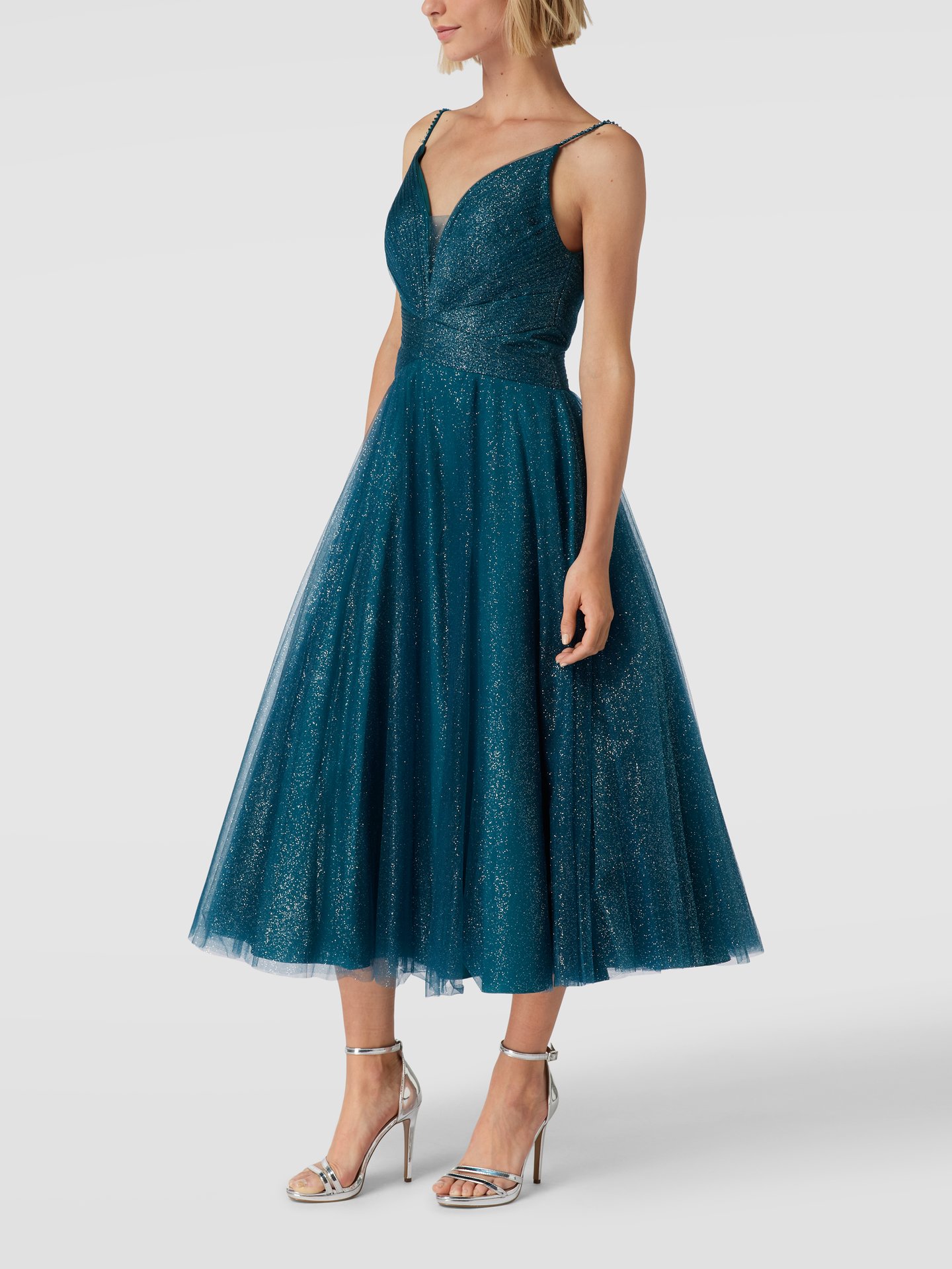 Mascara Cocktailkleid in Midilänge (petrol) online kaufen