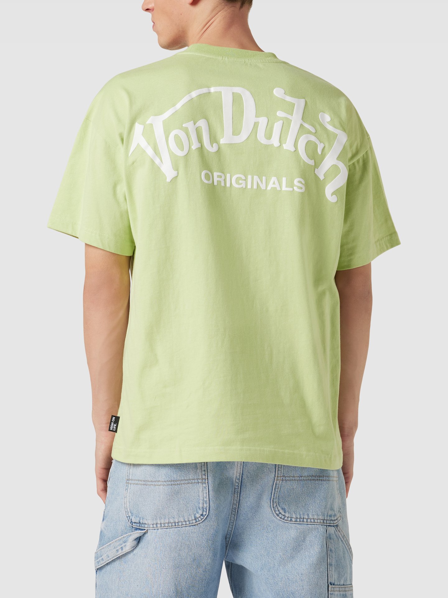 Von Dutch T Shirt Met Labelprint In Olijfgroen Online Kopen Pandc