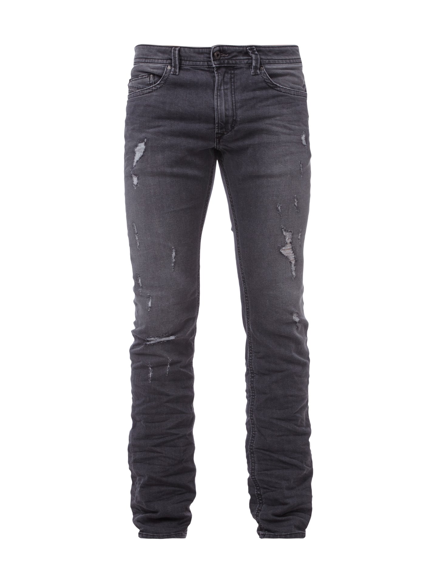 Jeans Homme Black Brand - Taille 32/30 - Coupe Droite Slim Délavée Destroyed Look - Occasion Très Bon état
