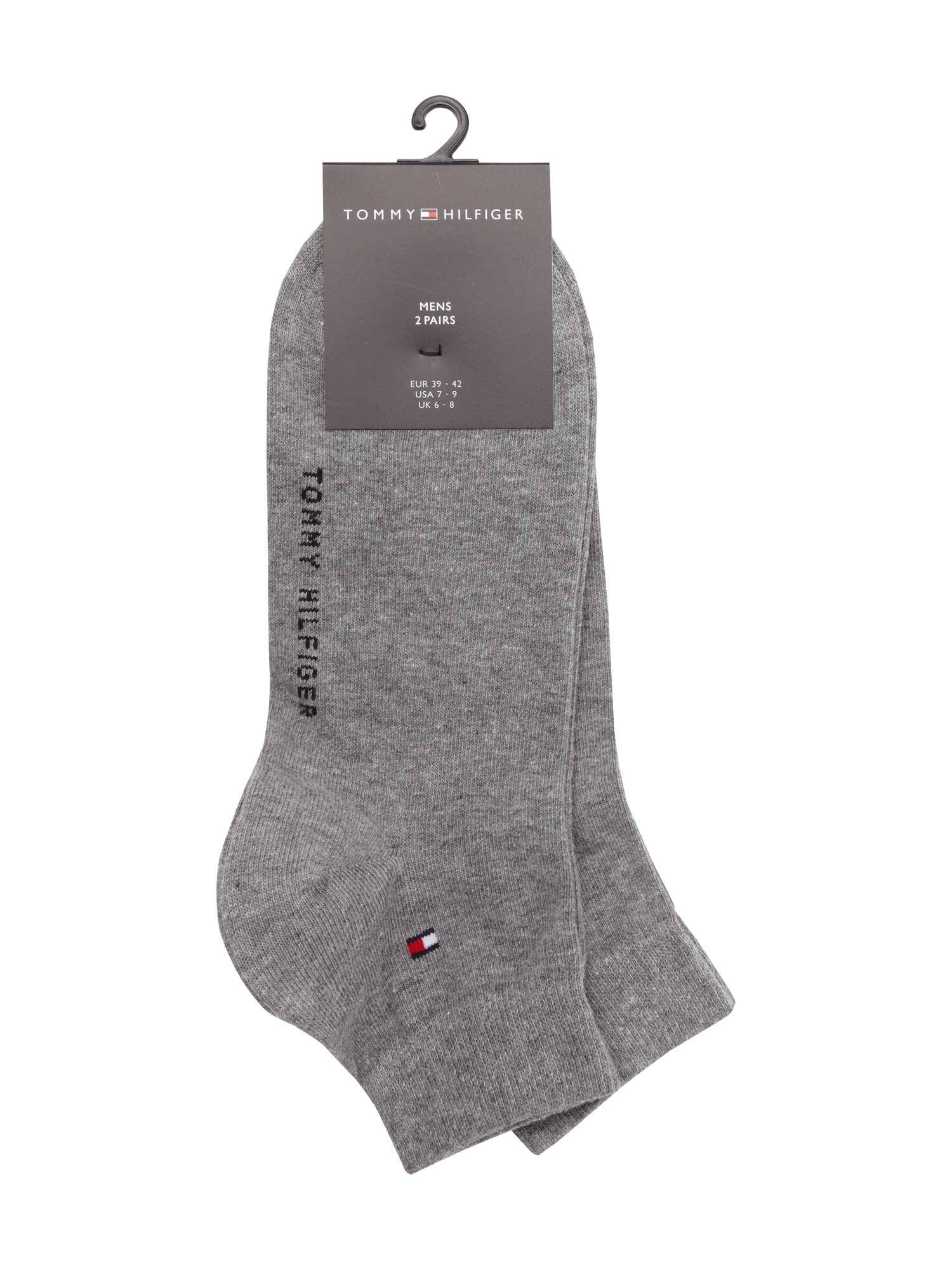 Tommy Hilfiger Herren Grau 2P Men Quarter Sock Gr 47/49 - Bild 5