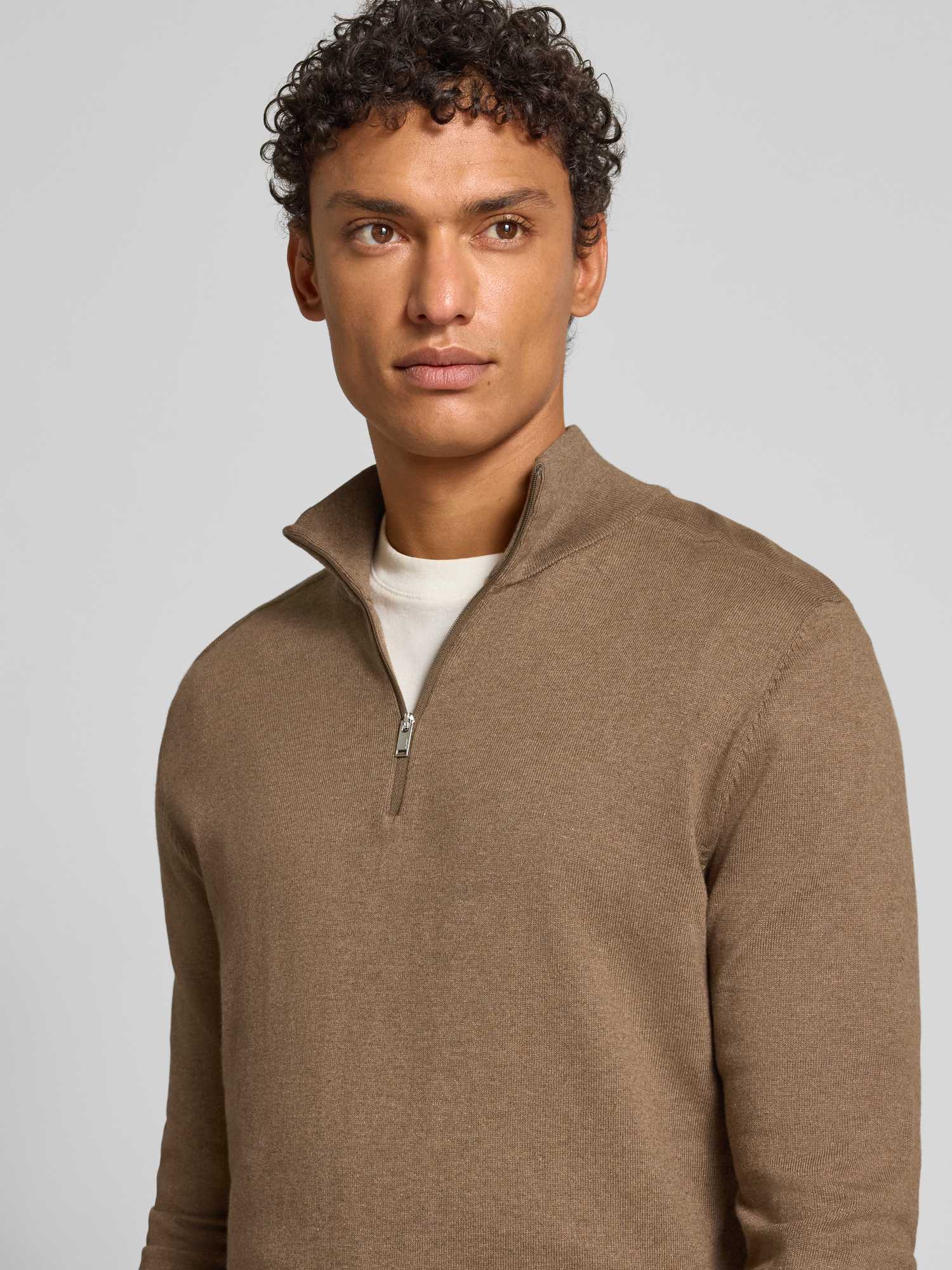 Selected Homme male Strickpullover Half-zip | Knitted Jumper - Bild 3