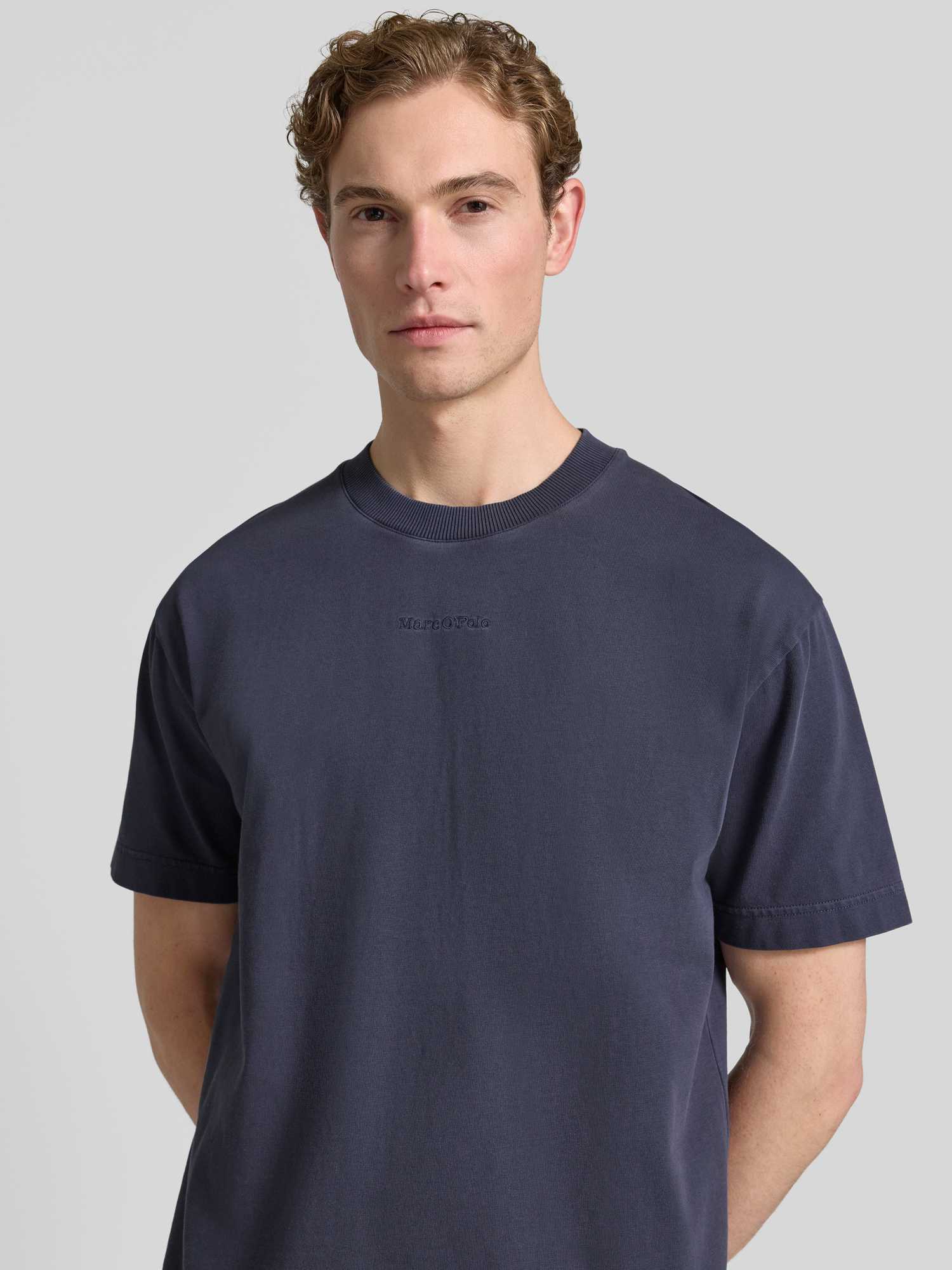 Marc O'polo Herren T-Shirts Blau Gr. Groß - Bild 3
