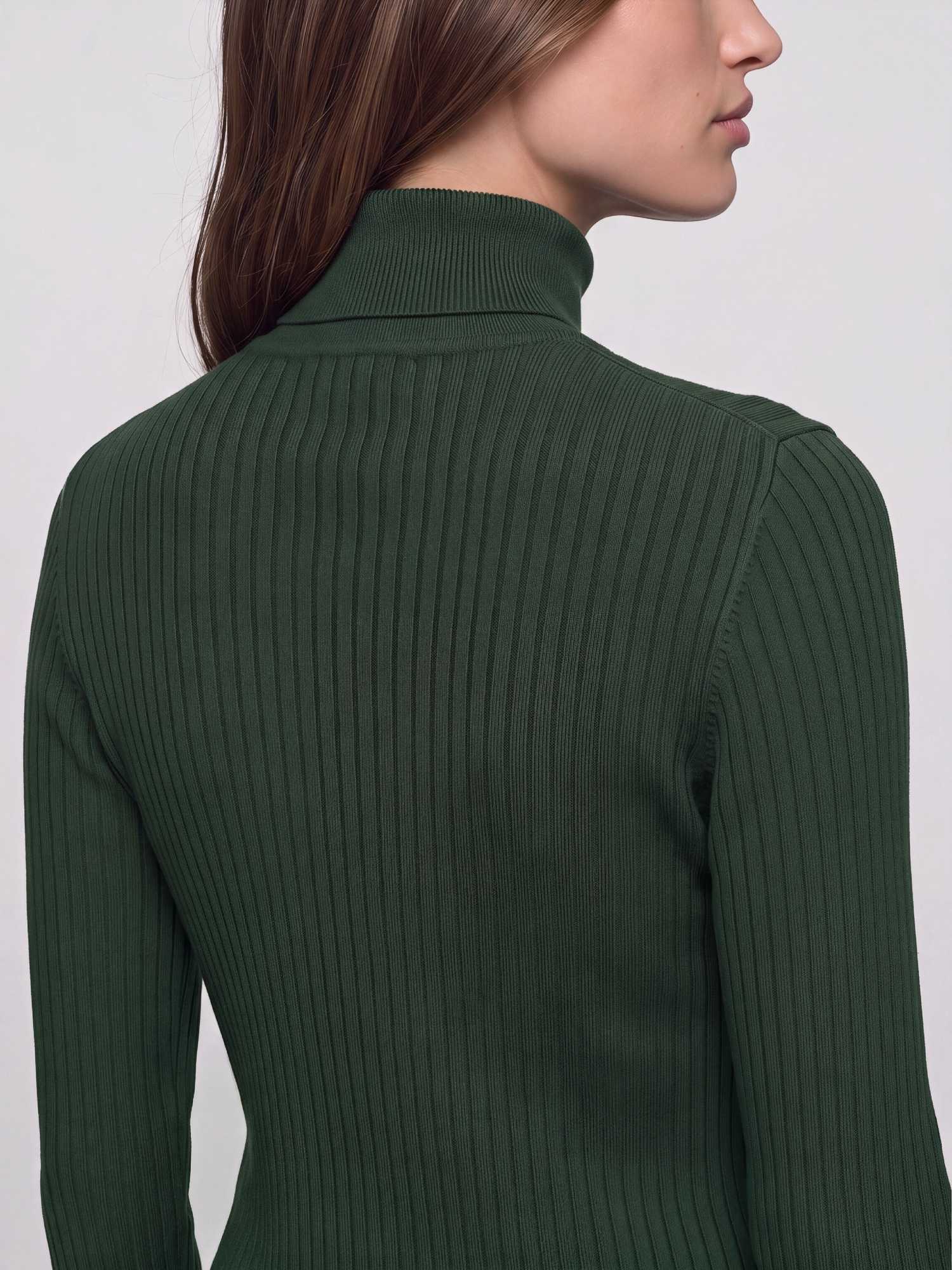 Only - Onlkarol L/S Rollneck Pullover Knt Noos Scarab - Gr. - S - Bild 3