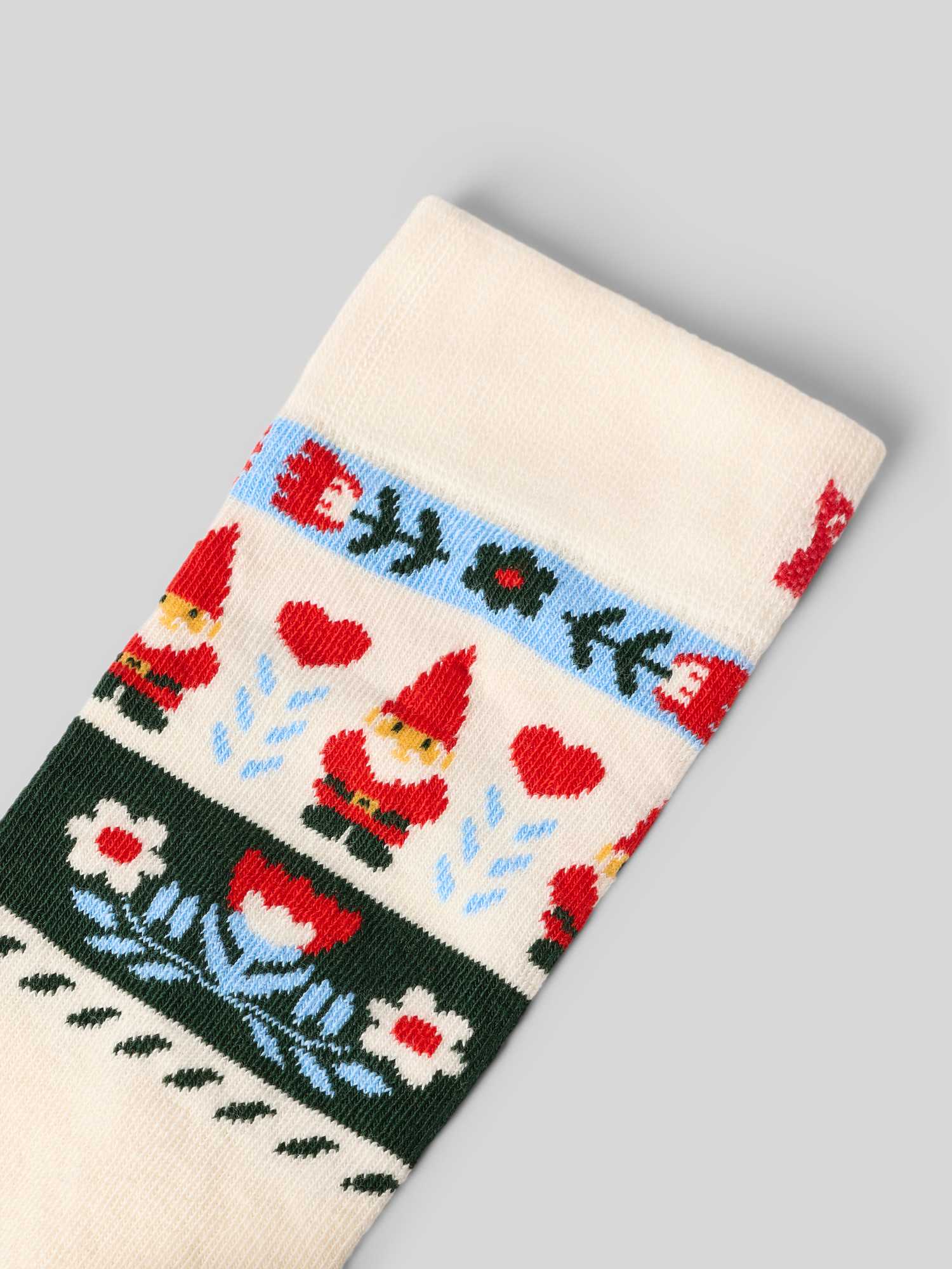 Happy Socks - Folklore Christmas Stripe Sock Weiß - Gr. - 38 - Bild 3
