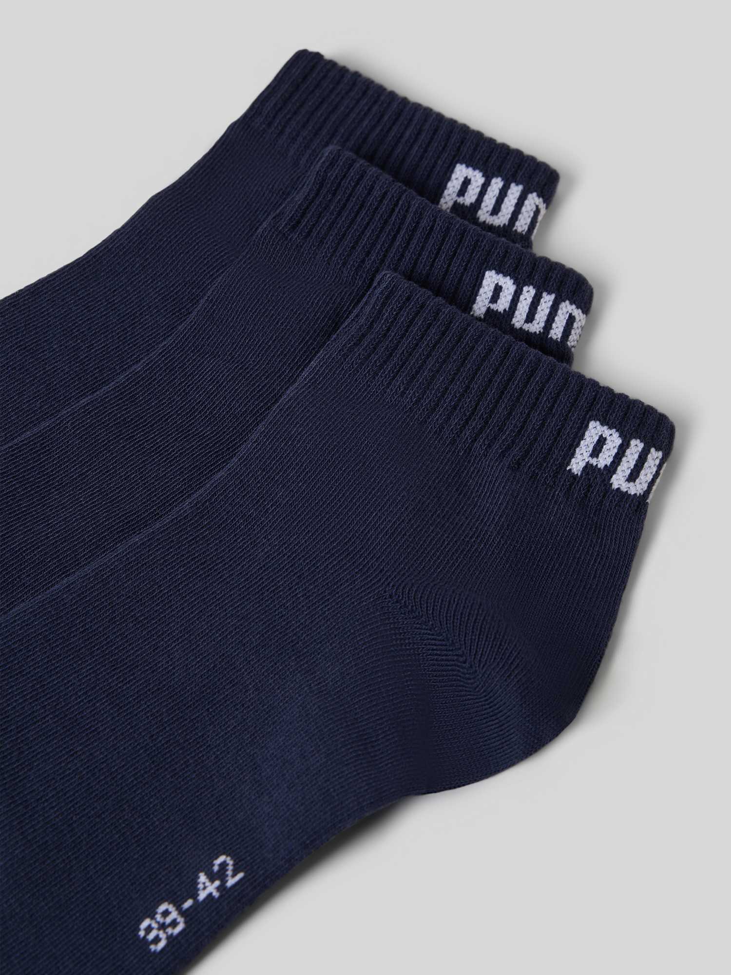 PUMA Quarter Socks Unisex (3-Pack), Clothing, Navy, 35-38 - Bild 3