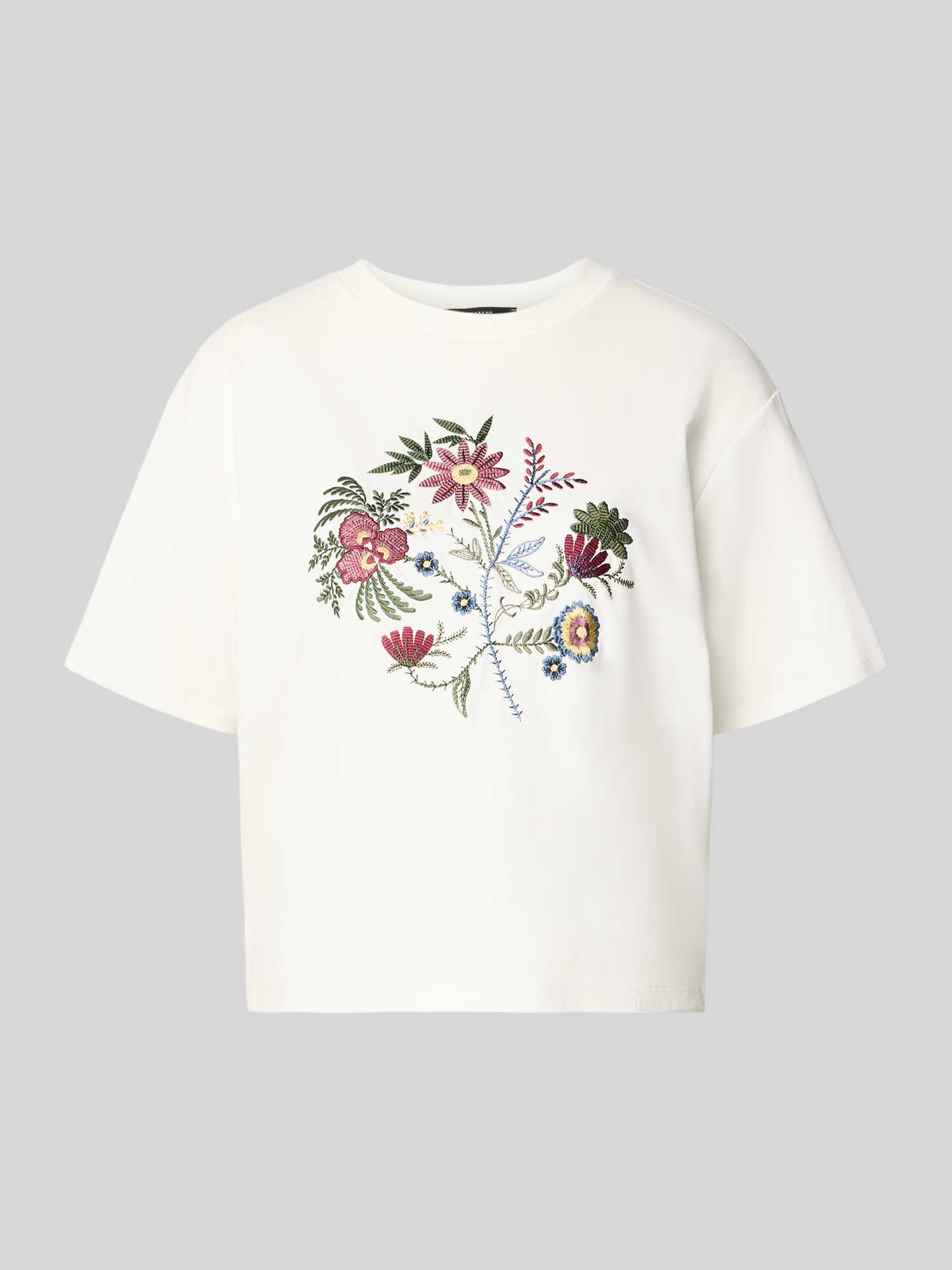 Weekend Max Mara Dames T-Shirts In Wit/Beige Maat Medium