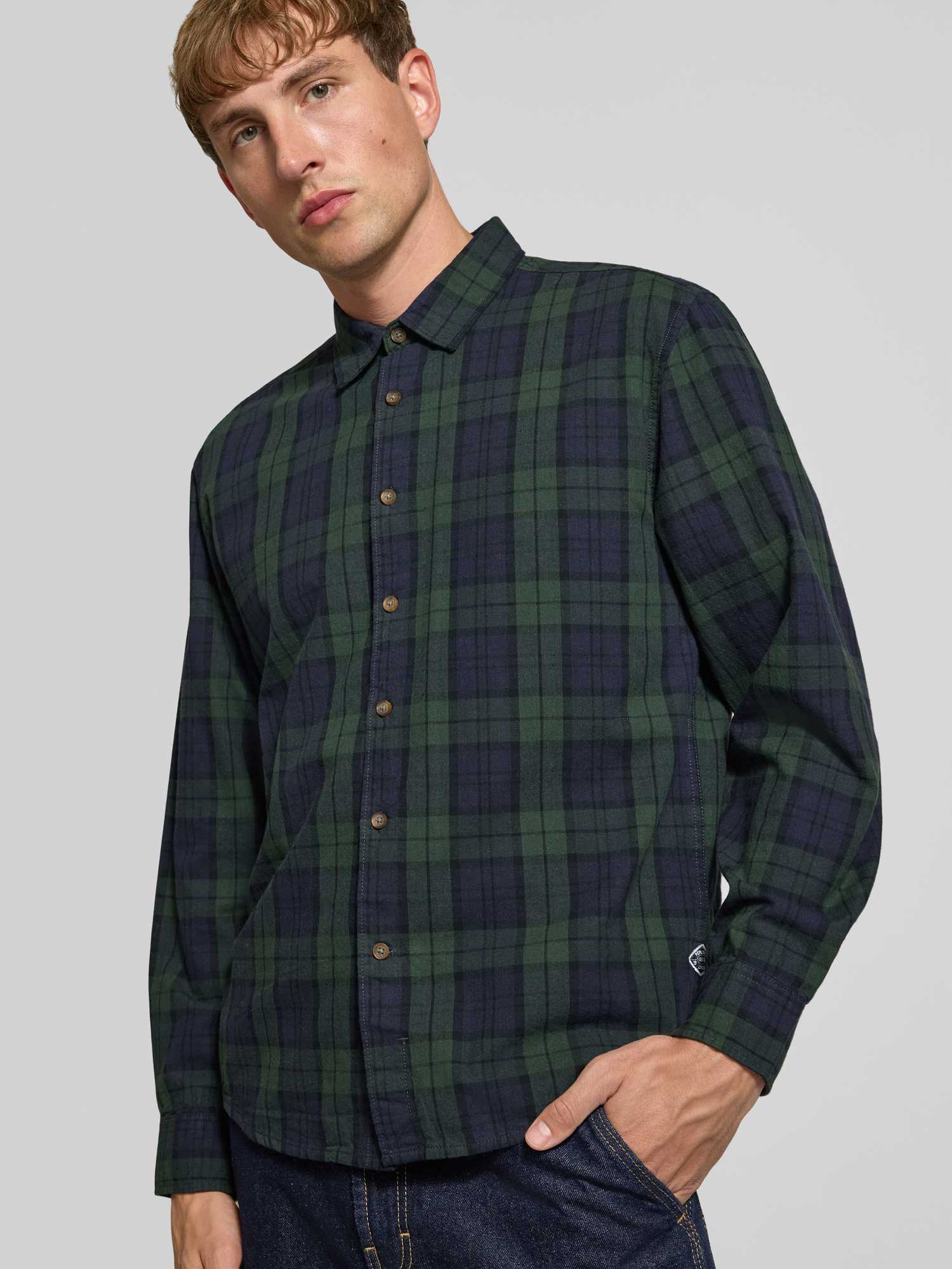 Pepe Jeans Herren Freizeithemd aus Baumwolle in Petrol Größe S - Bild 4