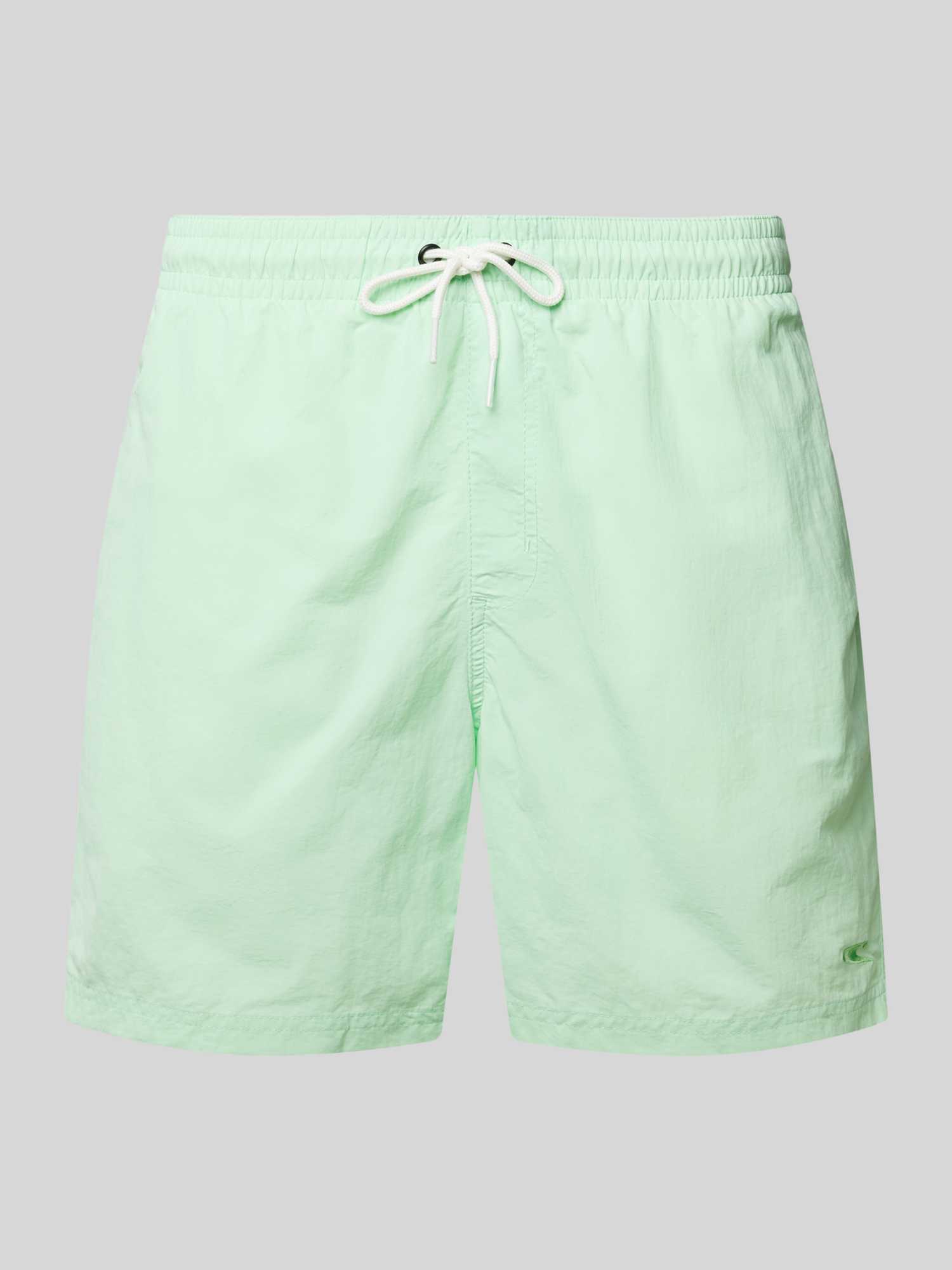 Relaxed fit zwembroek met logostitching