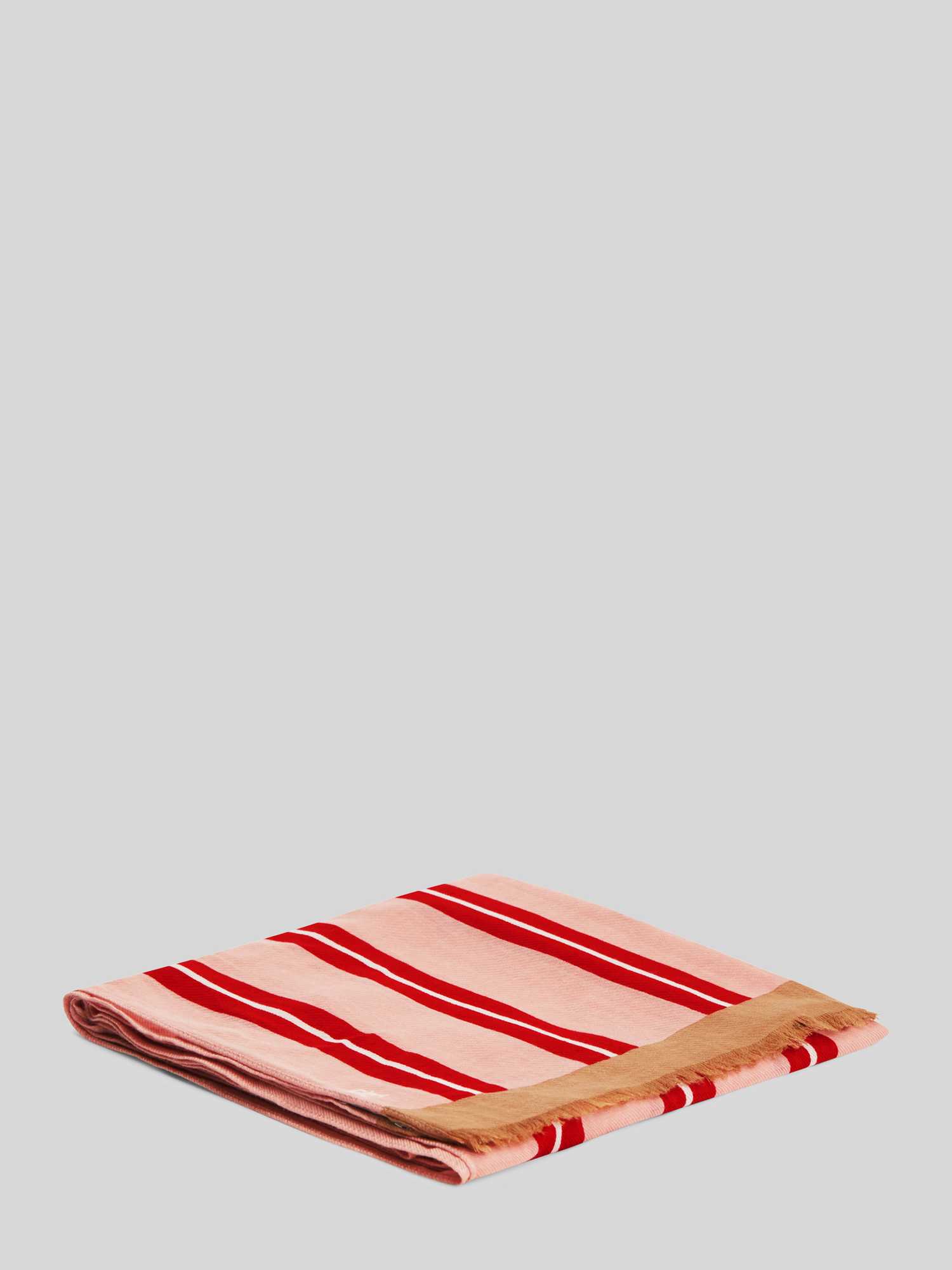 Tommy Hilfiger Damen Rosa/Rosa Modeschal "Th Elevated Chic Scarf", Rot (Foggy Pink Stripe), Web, Baumwollmischung, Modetücher - Image 3