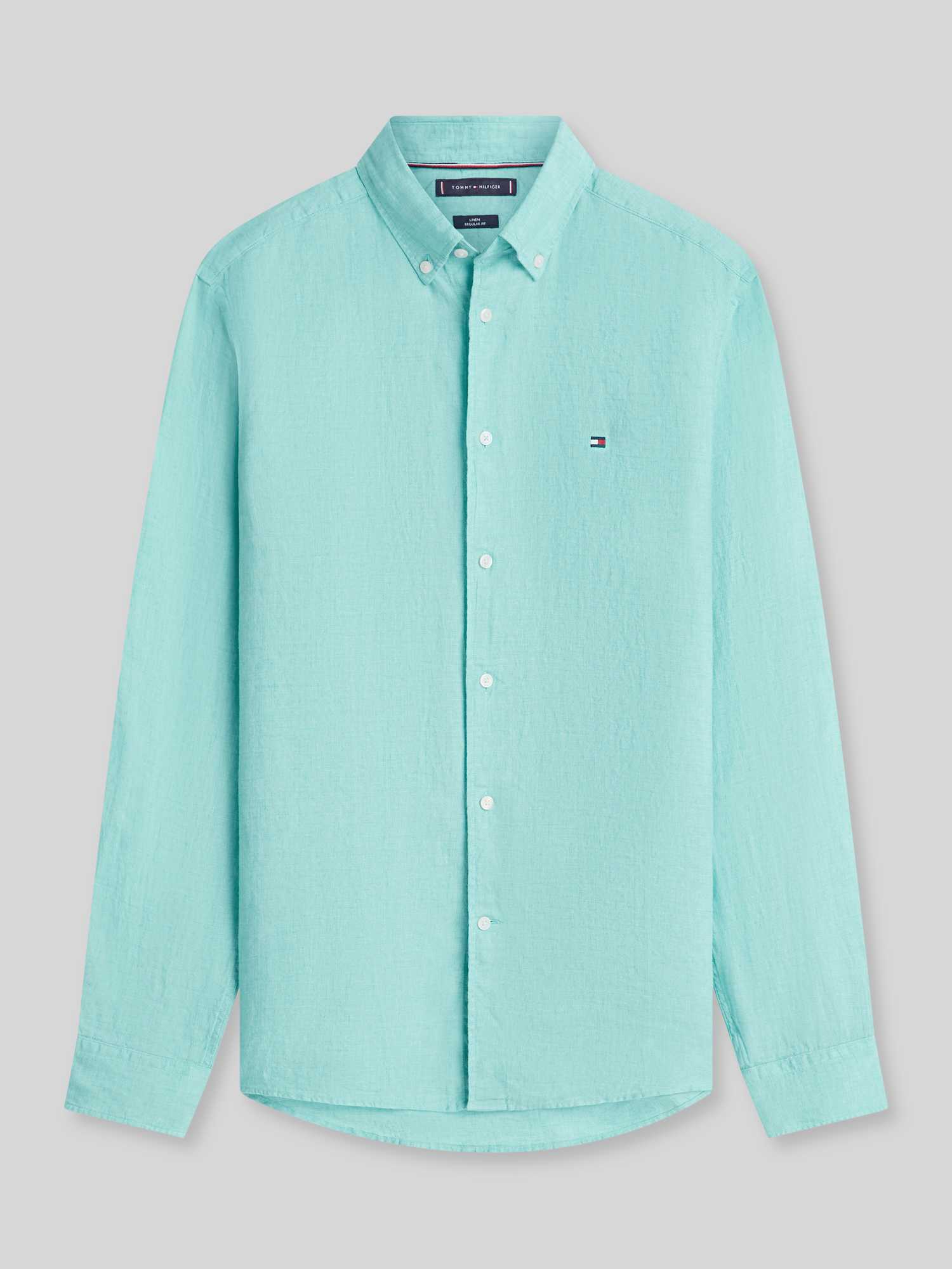 regular fit vrijetijdsoverhemd van puur linnen