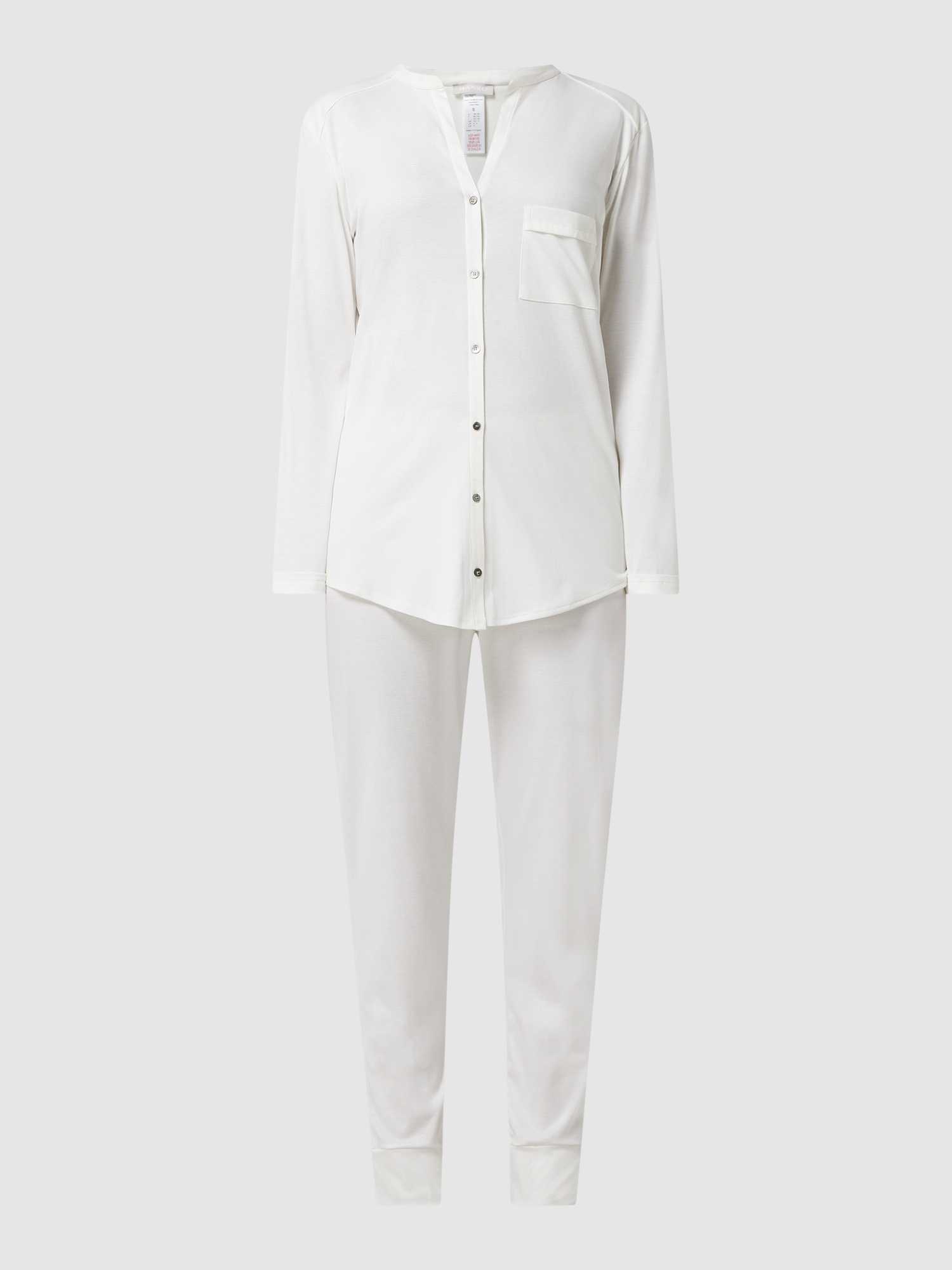 Hanro Dames Pyjama's In Wit/Beige Maat Extra Large 