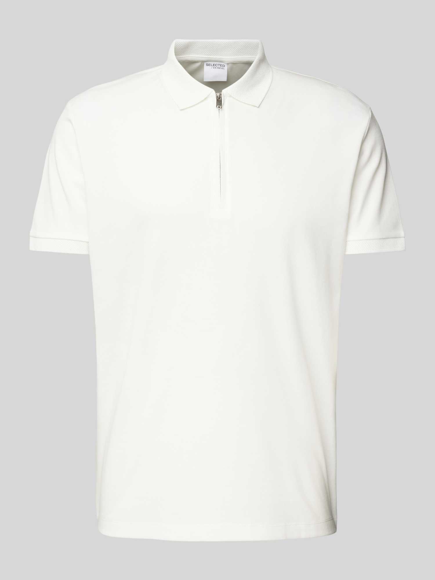 Poloshirt met korte ritssluiting