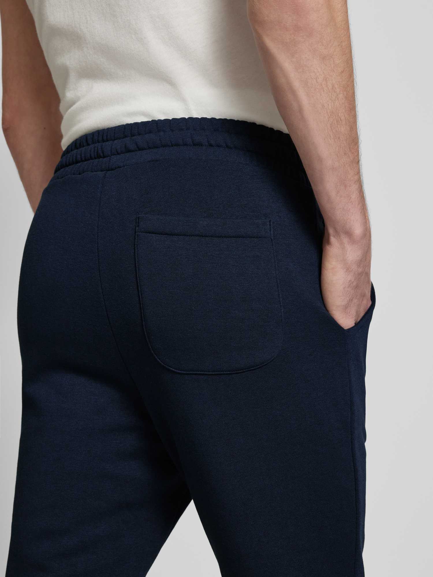 Jack & Jones Herren Dunkelblau Sweathose "Jpstgordon Mit Kordelzug Und Komfortbund", Gr. L, N-Gr, Blau (Navy Blazer), Angeraute Sweatware, Obermaterial: 61% - Bild 4