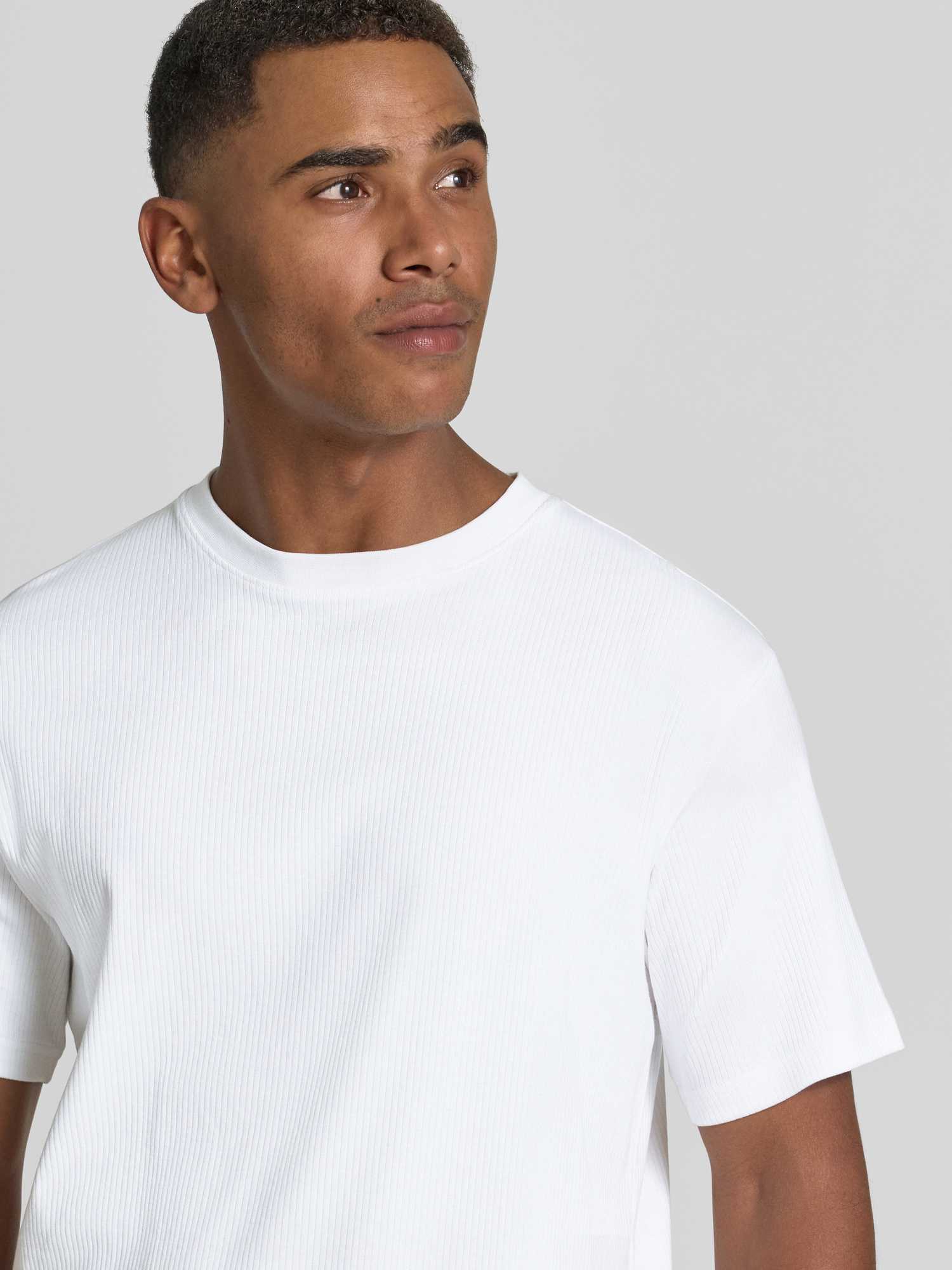 Selected Herren T-Shirts Beige Gr. Klein - Bild 3