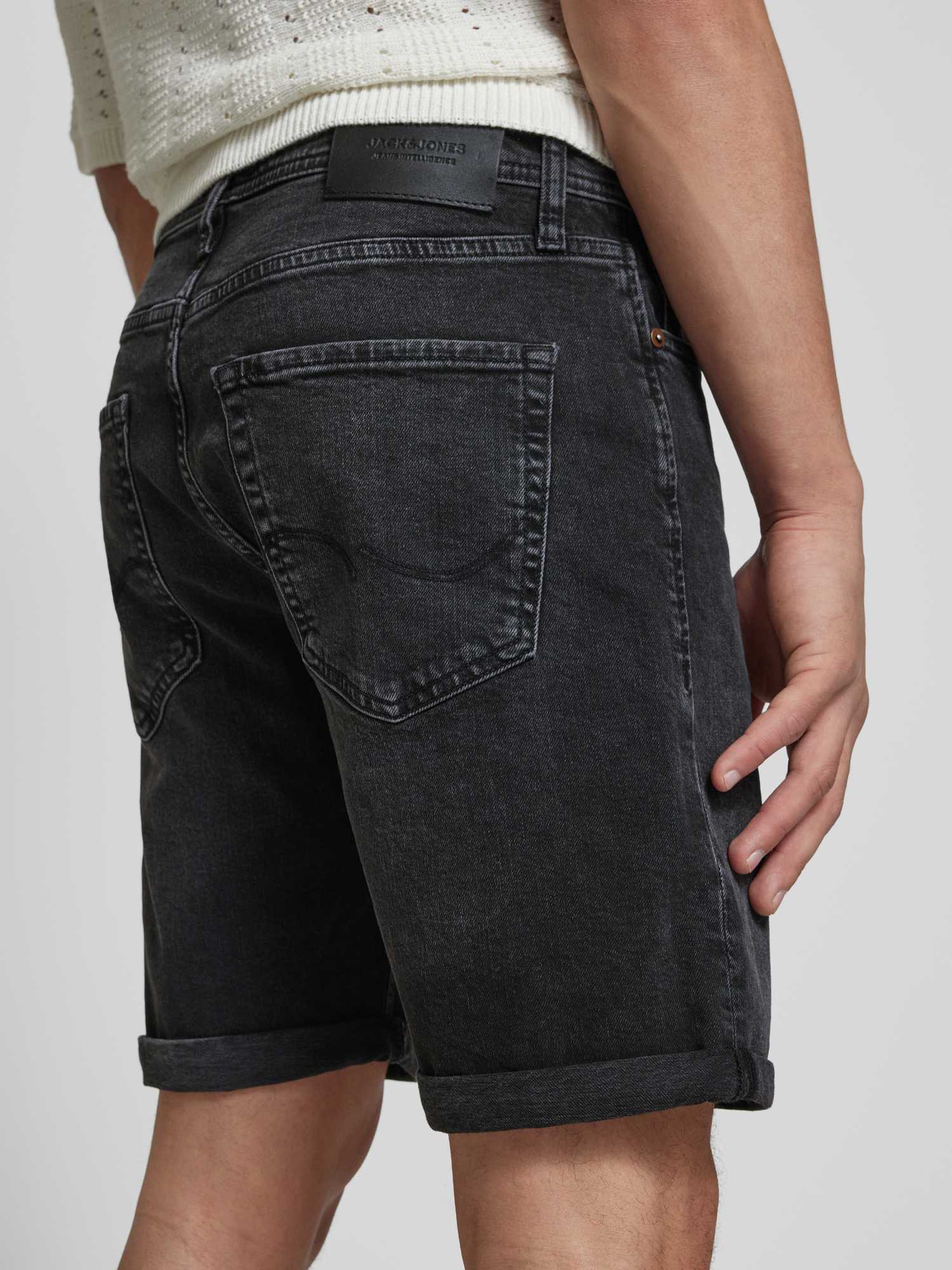 Jack & Jones Herren Jeans Shorts - Schwarz - Größe S - Bild 4