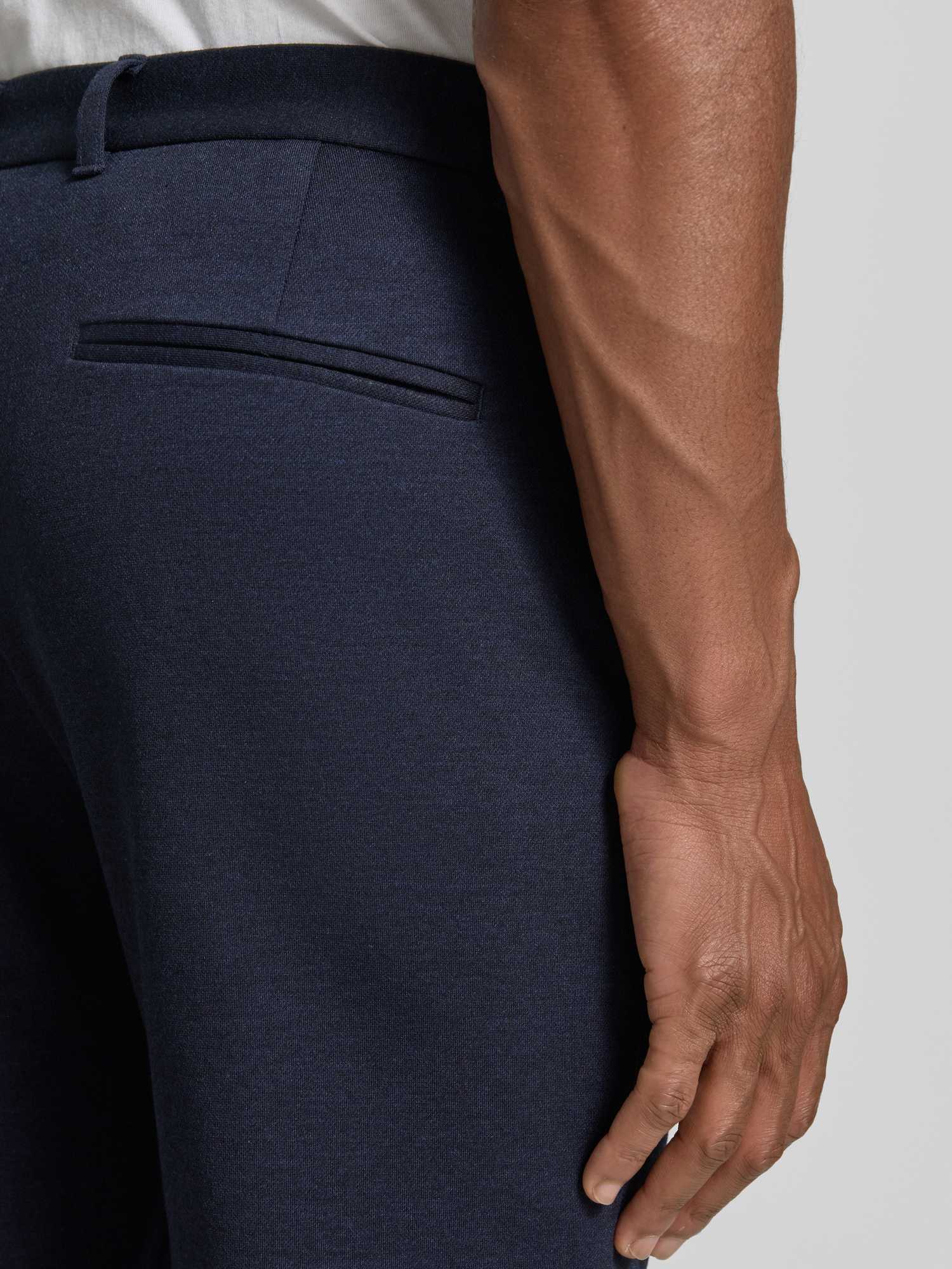 Lindbergh Herren Dunkelblau Stoffhose "Stoffhose Slim Fit", Gr. Xxl, Blau (Navy Mix), Obermaterial: 75% Polyester, 22% Viskose, 3% Elasthan. Futter: 65% Poly... - Bild 9