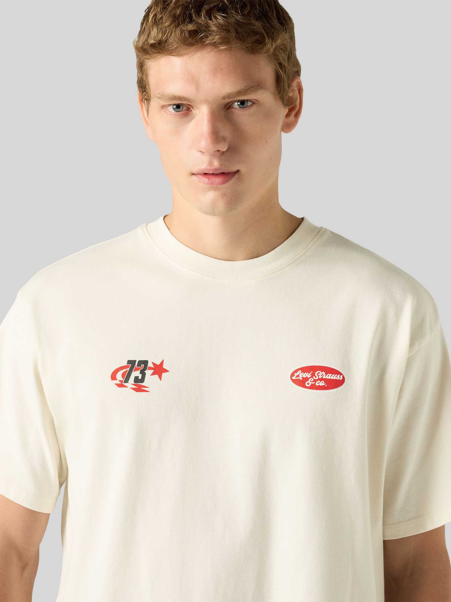Levi's - Herren - T-Shirt - XL - Offwhite - Bild 3