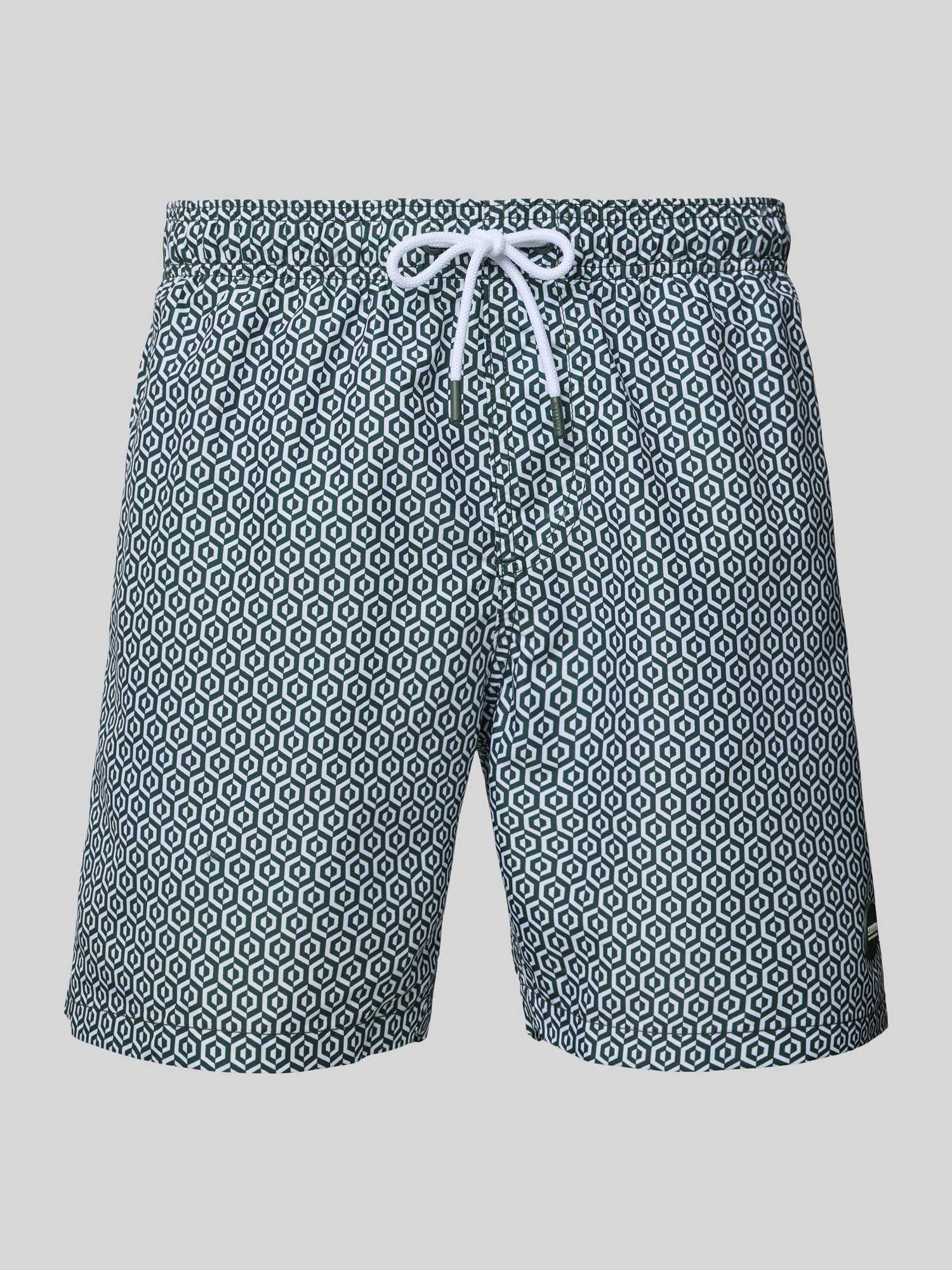 Regular fit zwembroek met labelpatch, model ‘Mike’