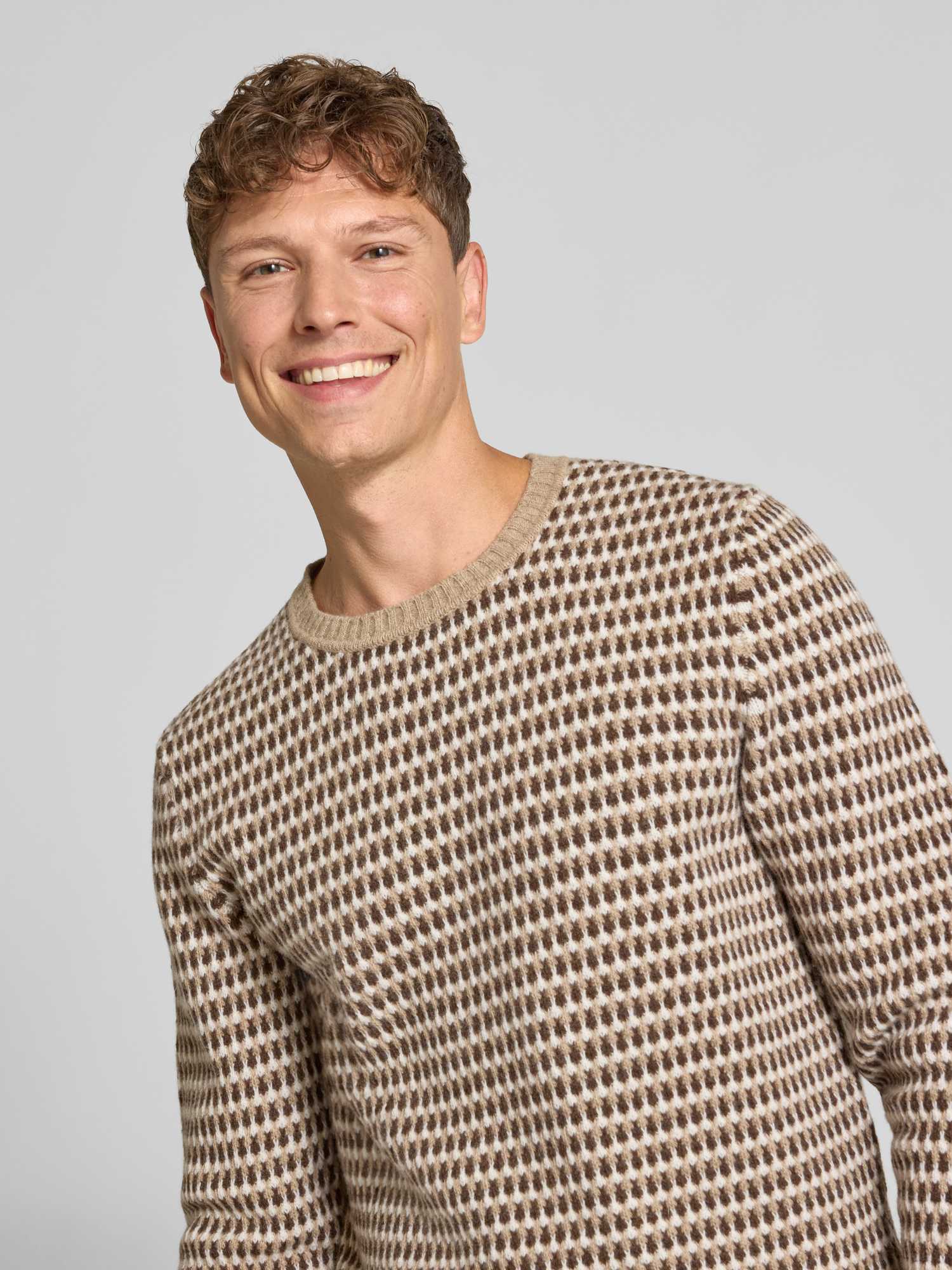Gant Beige Pullover Mit Rundhalsausschnitt 3 Tons - Bild 4